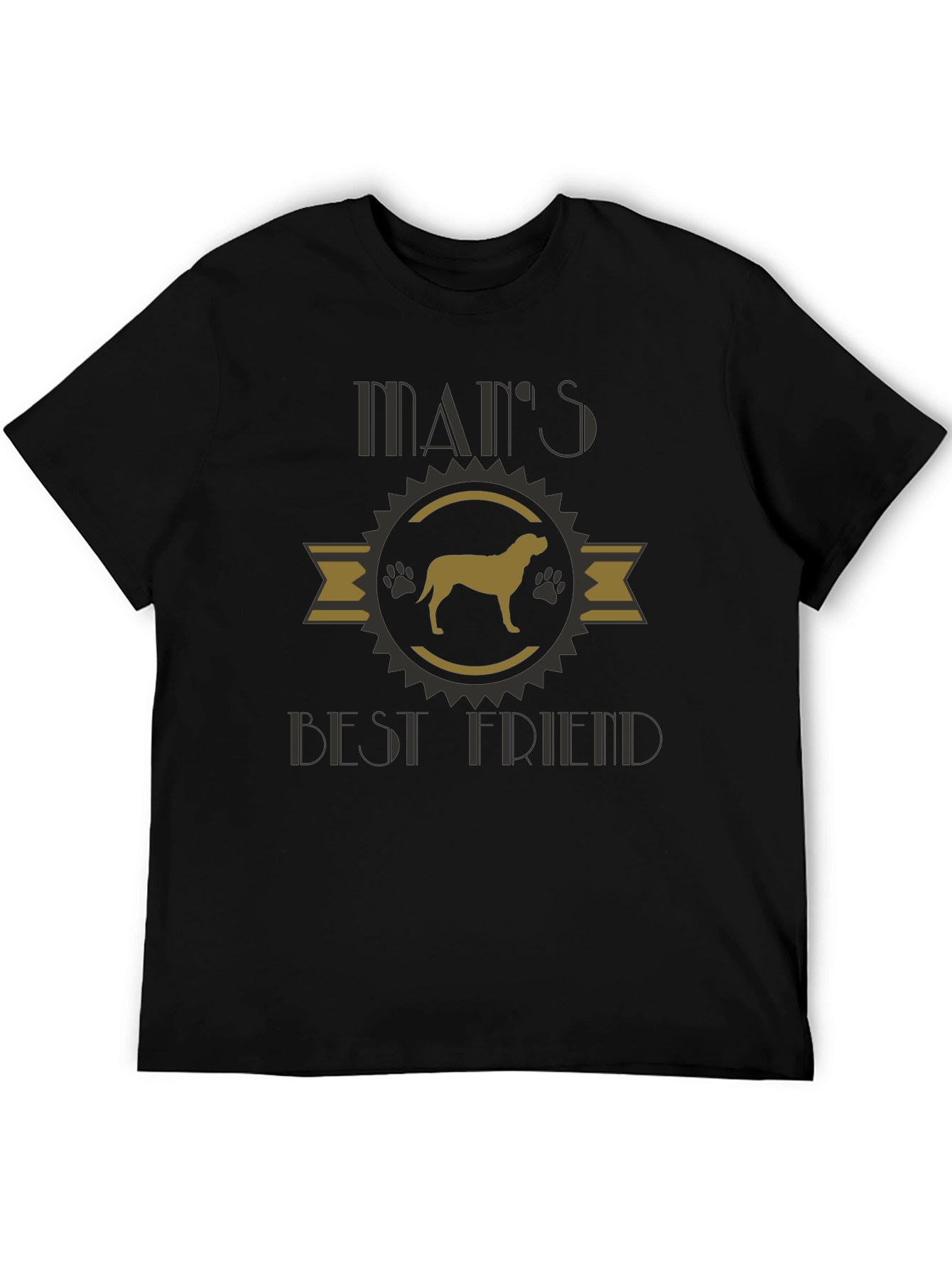 Mans Best Friend Dog Graphic T-Shirt