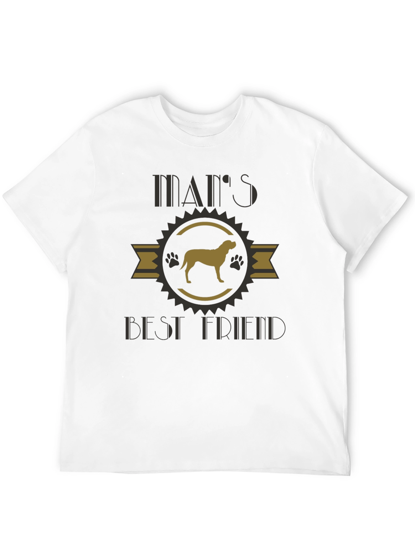 Mans Best Friend Dog Graphic T-Shirt