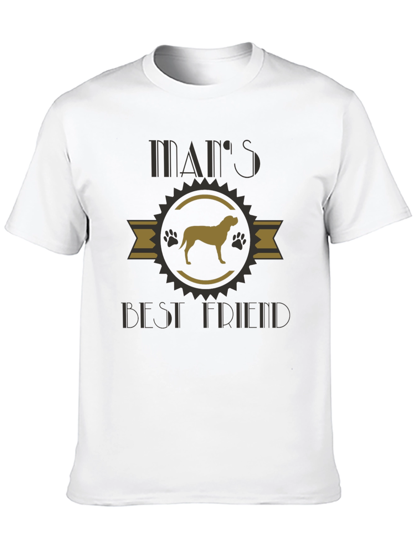 Mans Best Friend Dog Graphic T-Shirt