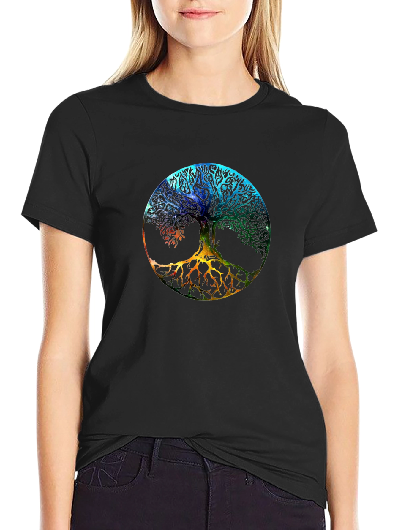 Tree of Life Graphic T-Shirt - Mens Black Tee