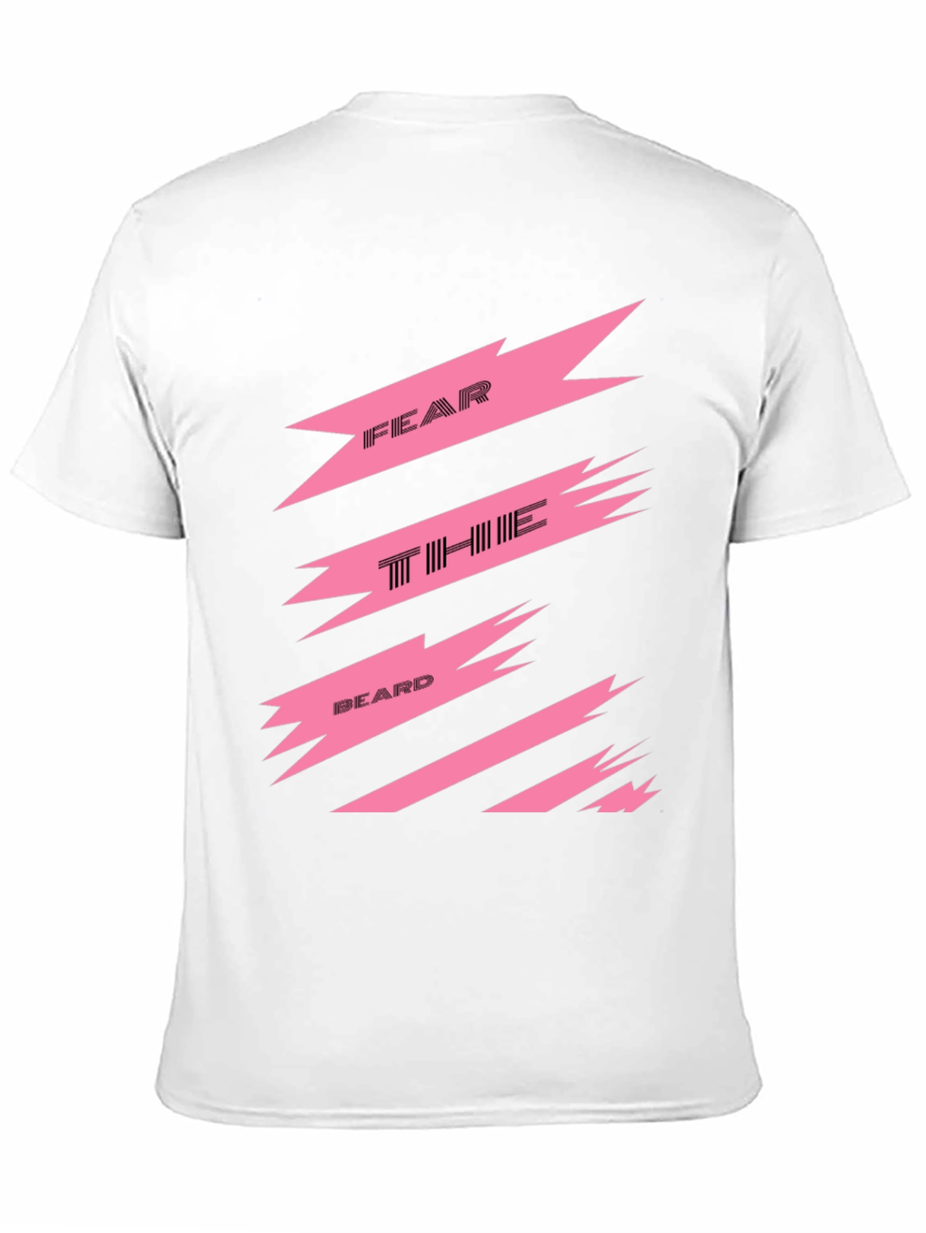 Fear The Beard Graphic Tee - Black Cotton T-Shirt