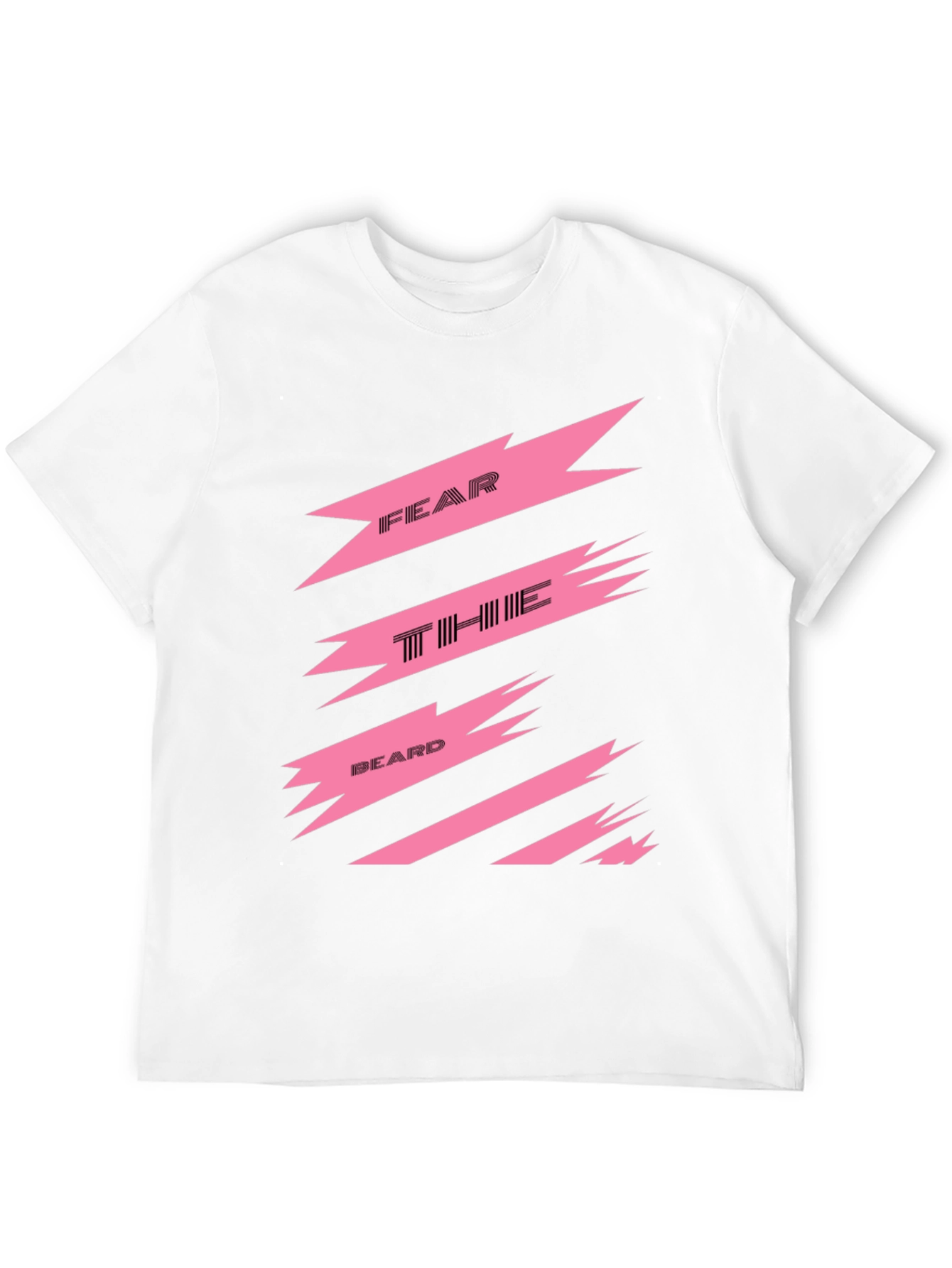 Fear The Beard Graphic Tee - Black Cotton T-Shirt
