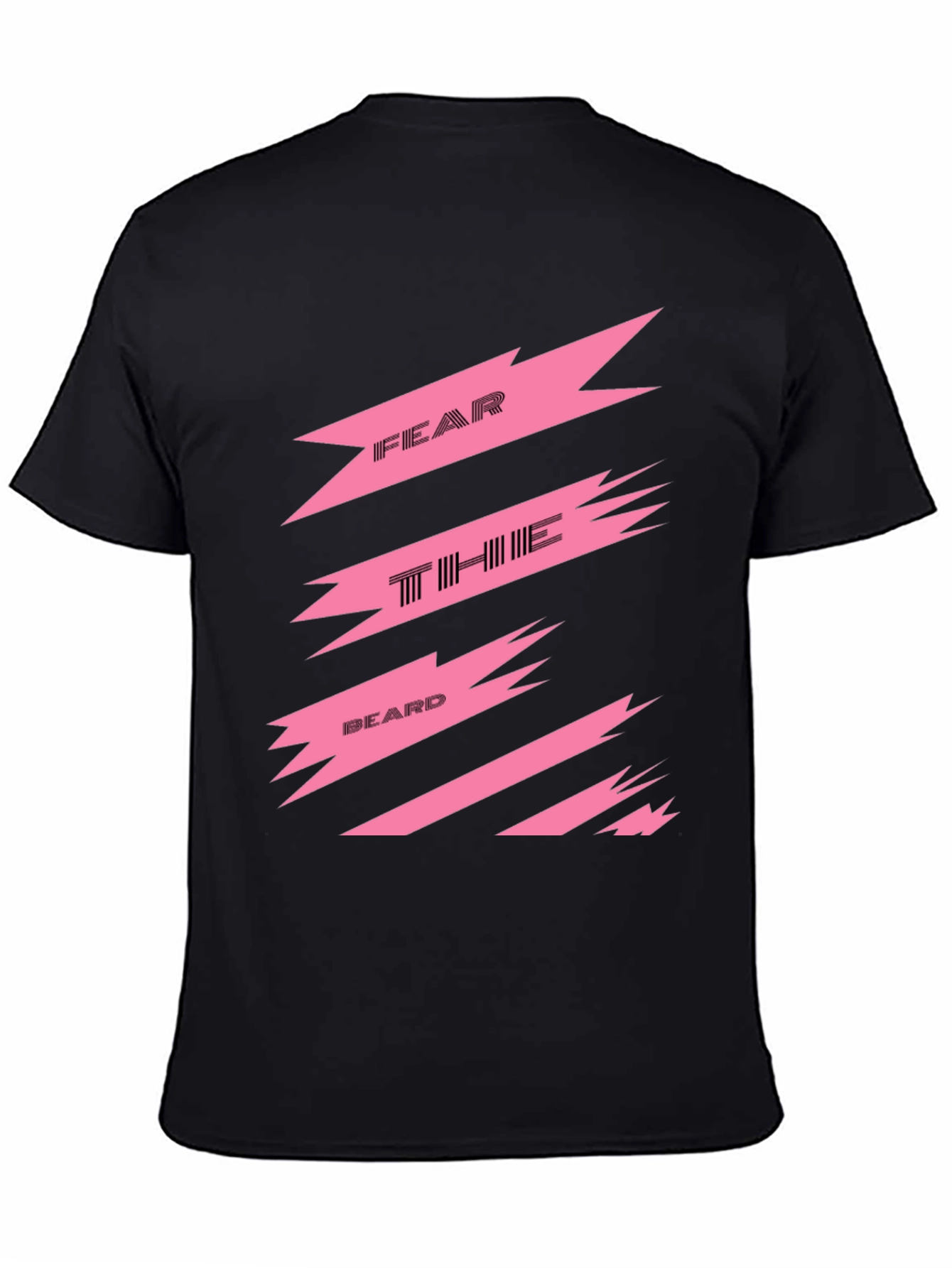 Fear The Beard Graphic Tee - Black Cotton T-Shirt