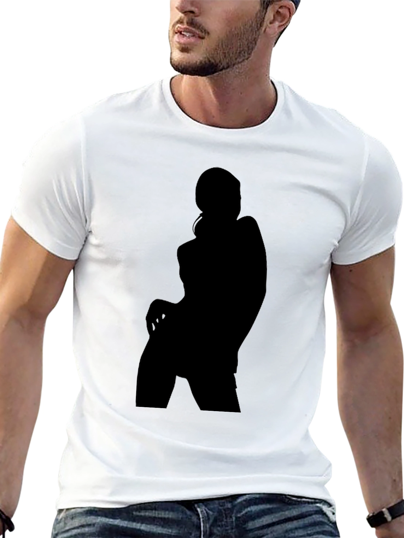 Silhouette Graphic Black T-Shirt