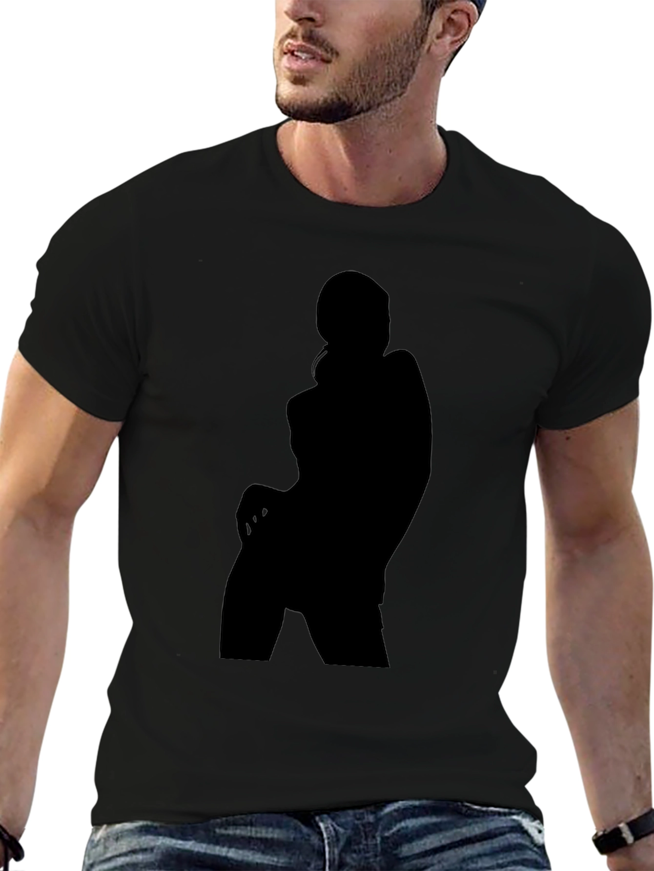 Silhouette Graphic Black T-Shirt