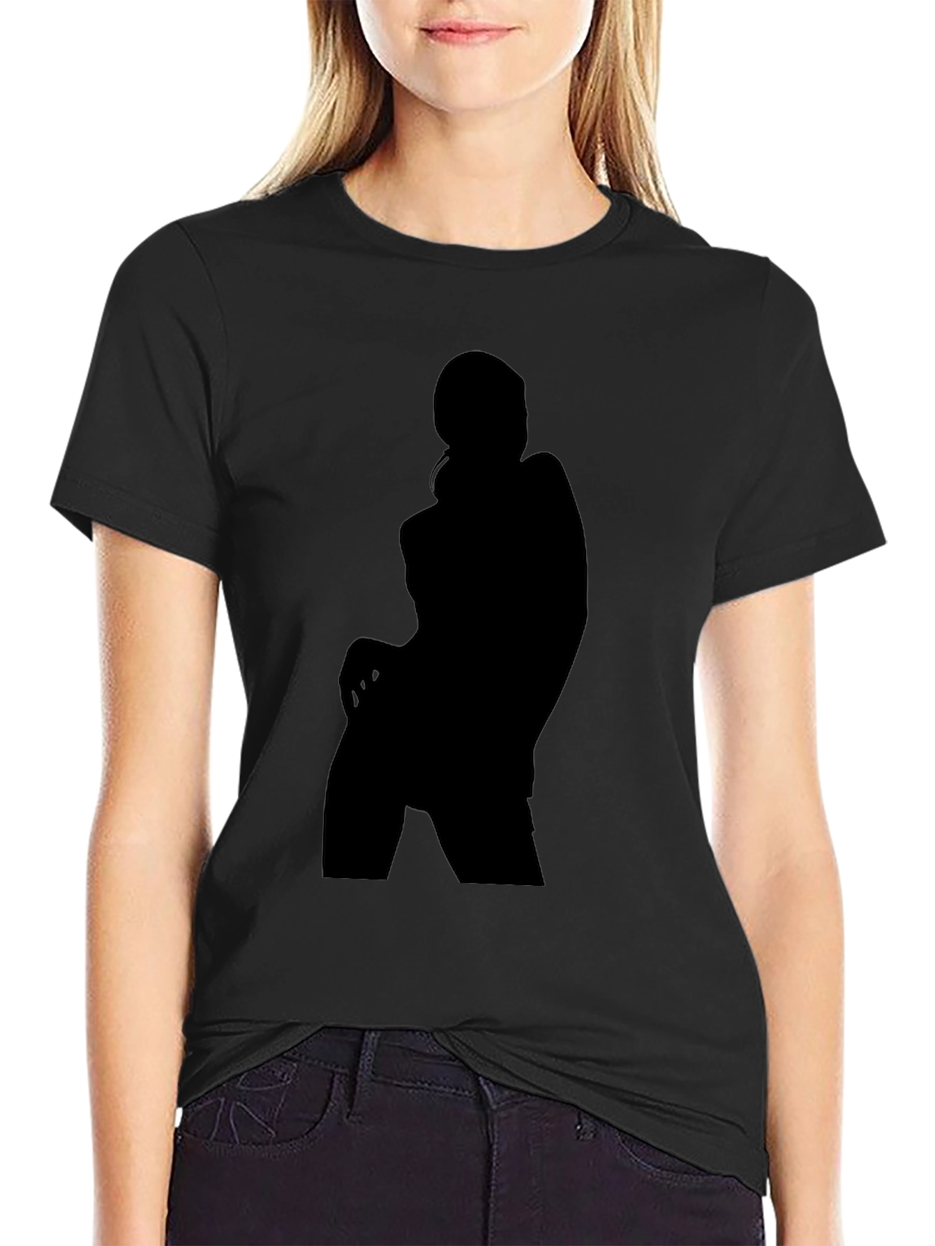 Silhouette Graphic Black T-Shirt