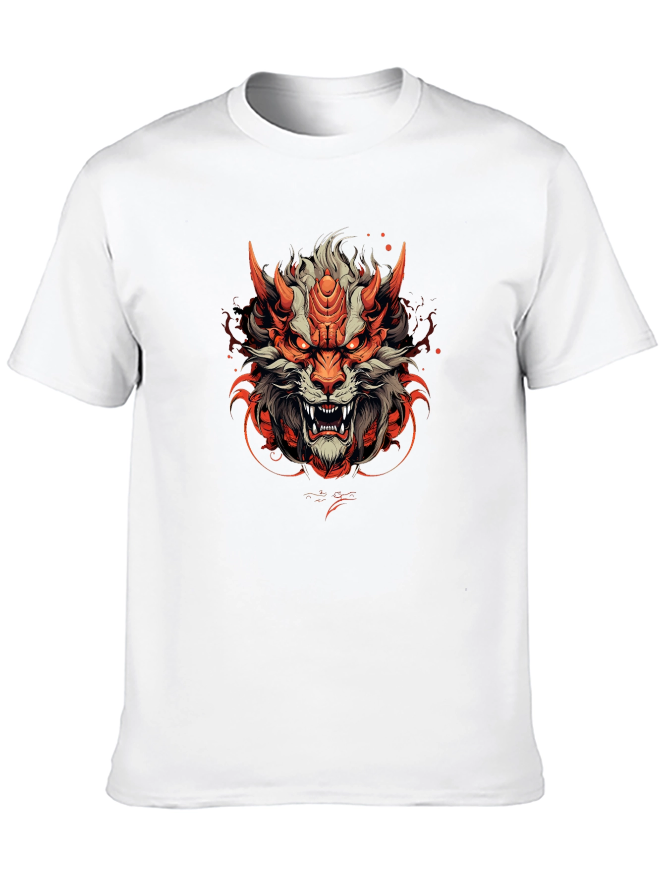 Fiery Beast Graphic Tee - Unique Design