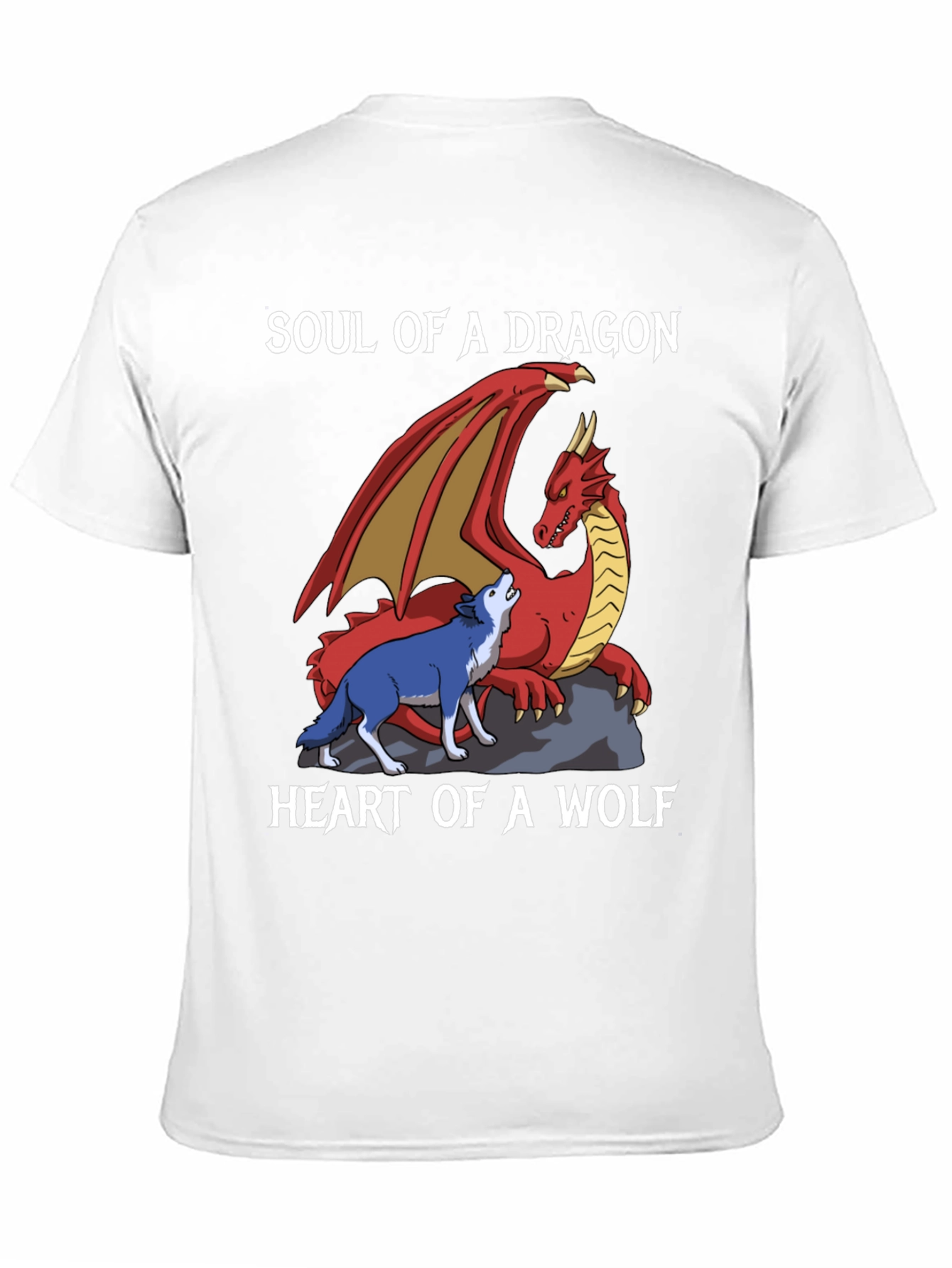 Soul of a Dragon Heart of a Wolf T-Shirt