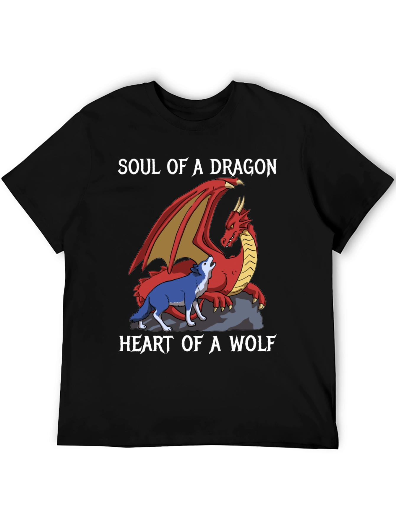 Soul of a Dragon Heart of a Wolf T-Shirt