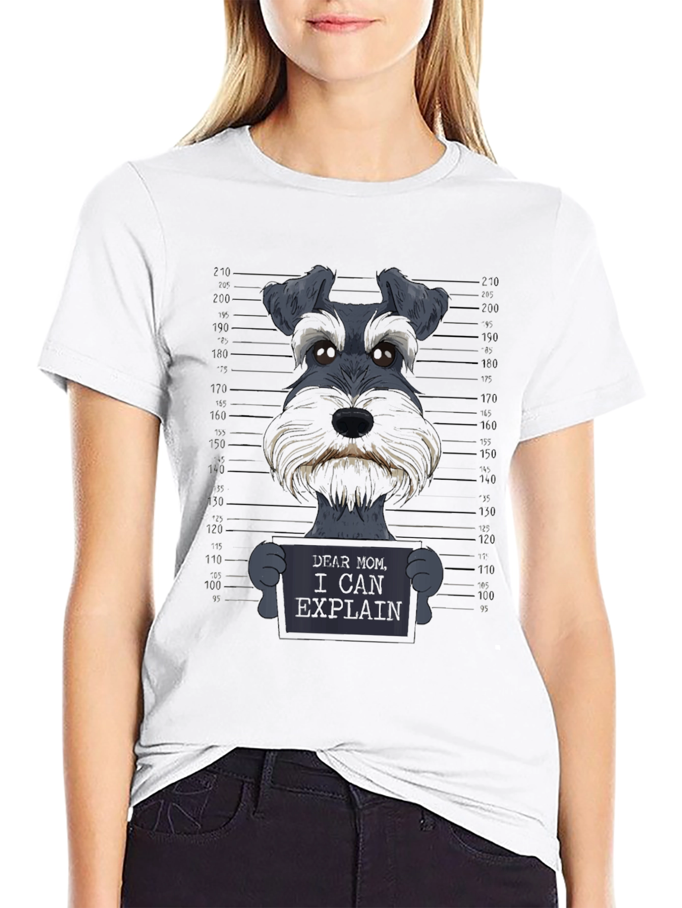 Funny Dog Dear Mom Graphic Tee