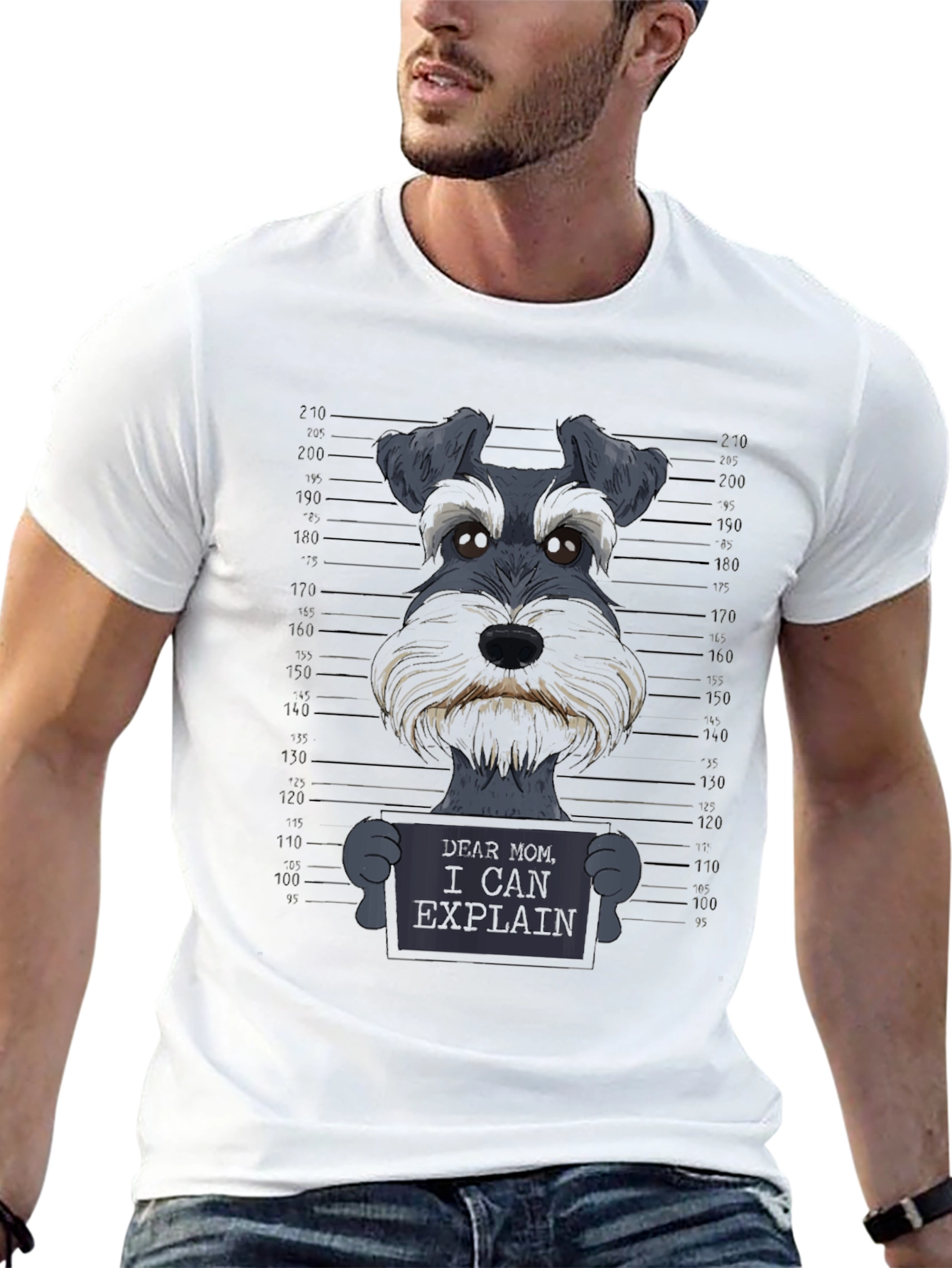 Funny Dog Dear Mom Graphic Tee