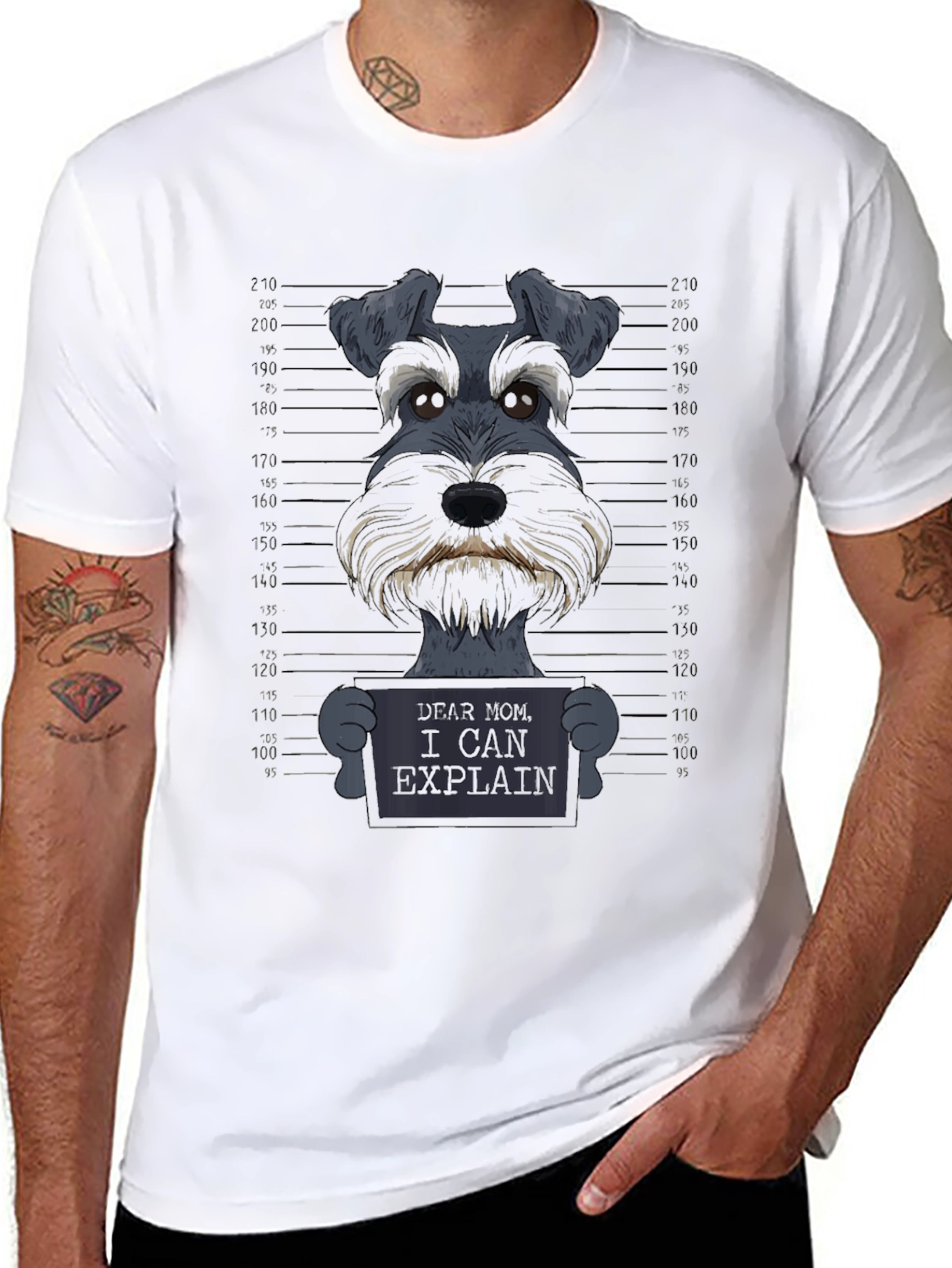 Funny Dog Dear Mom Graphic Tee
