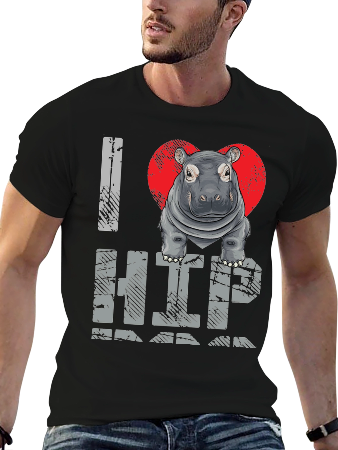 I Heart Hippo T-Shirt - Unisex Graphic Tee