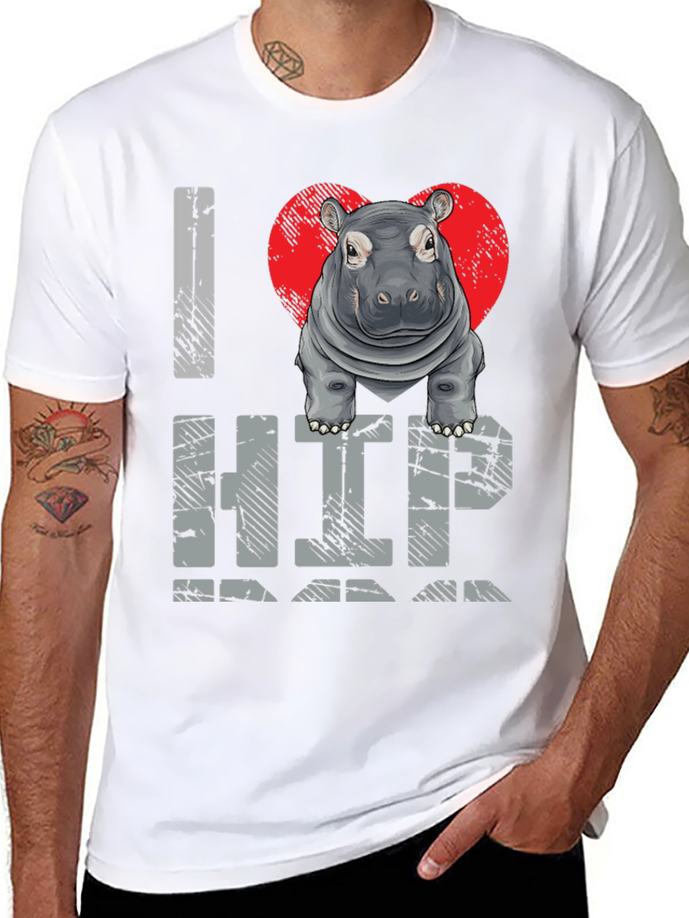 I Heart Hippo T-Shirt - Unisex Graphic Tee