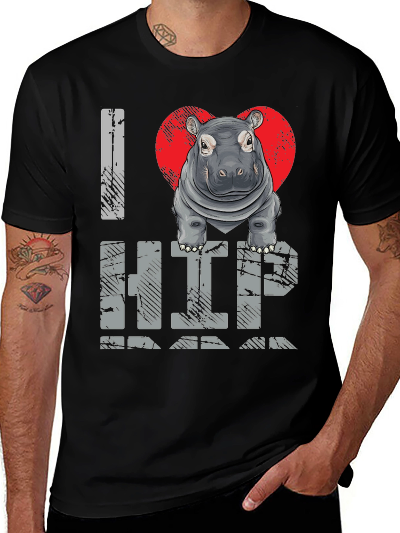 I Heart Hippo T-Shirt - Unisex Graphic Tee