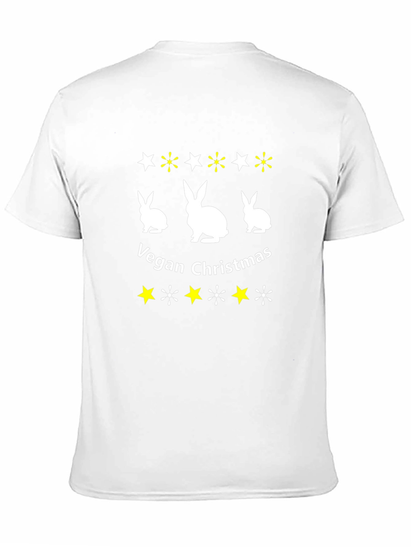 Vegan Christmas Rabbit Tee - Holiday Graphic T-Shirt