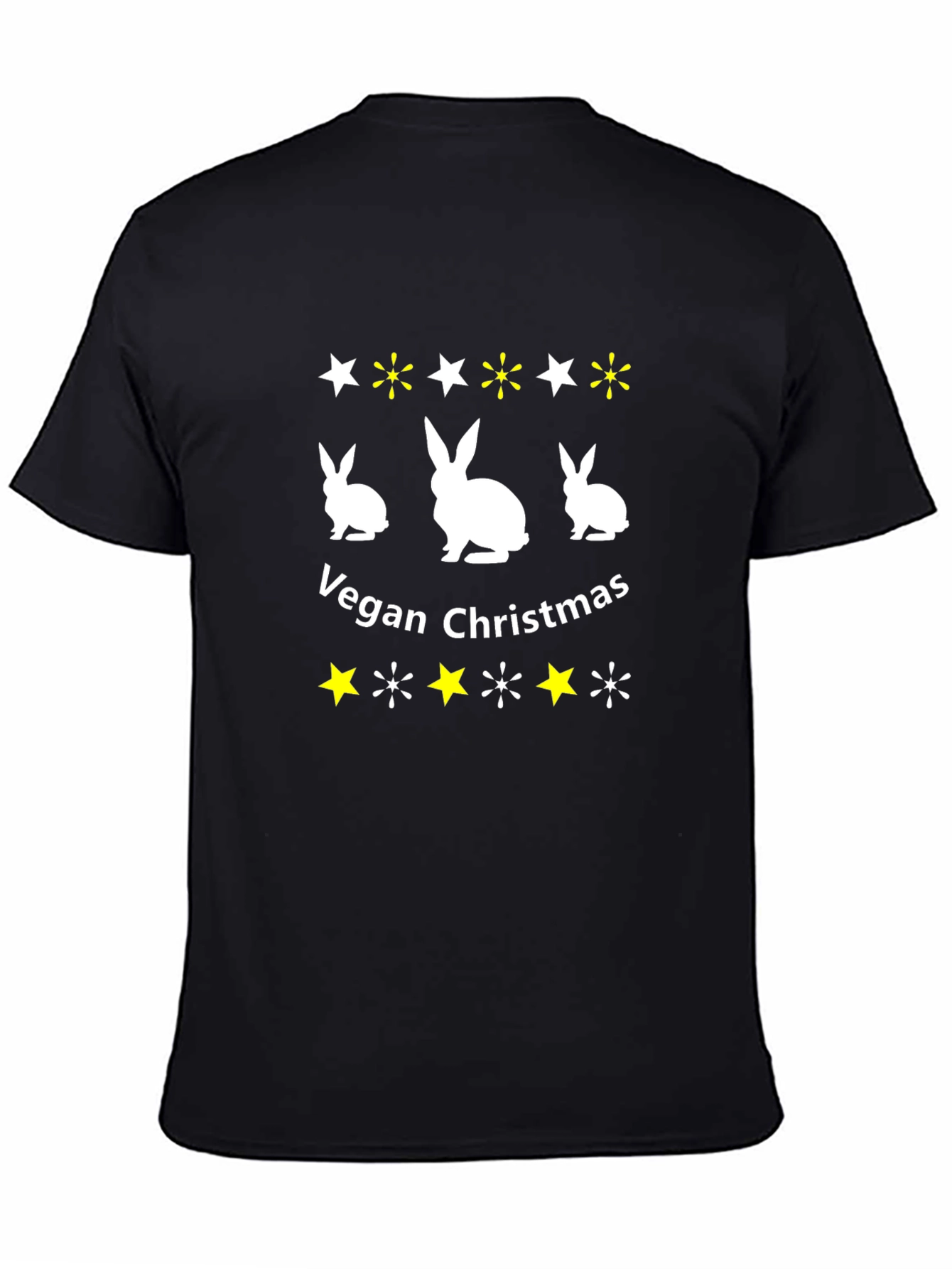 Vegan Christmas Rabbit Tee - Holiday Graphic T-Shirt