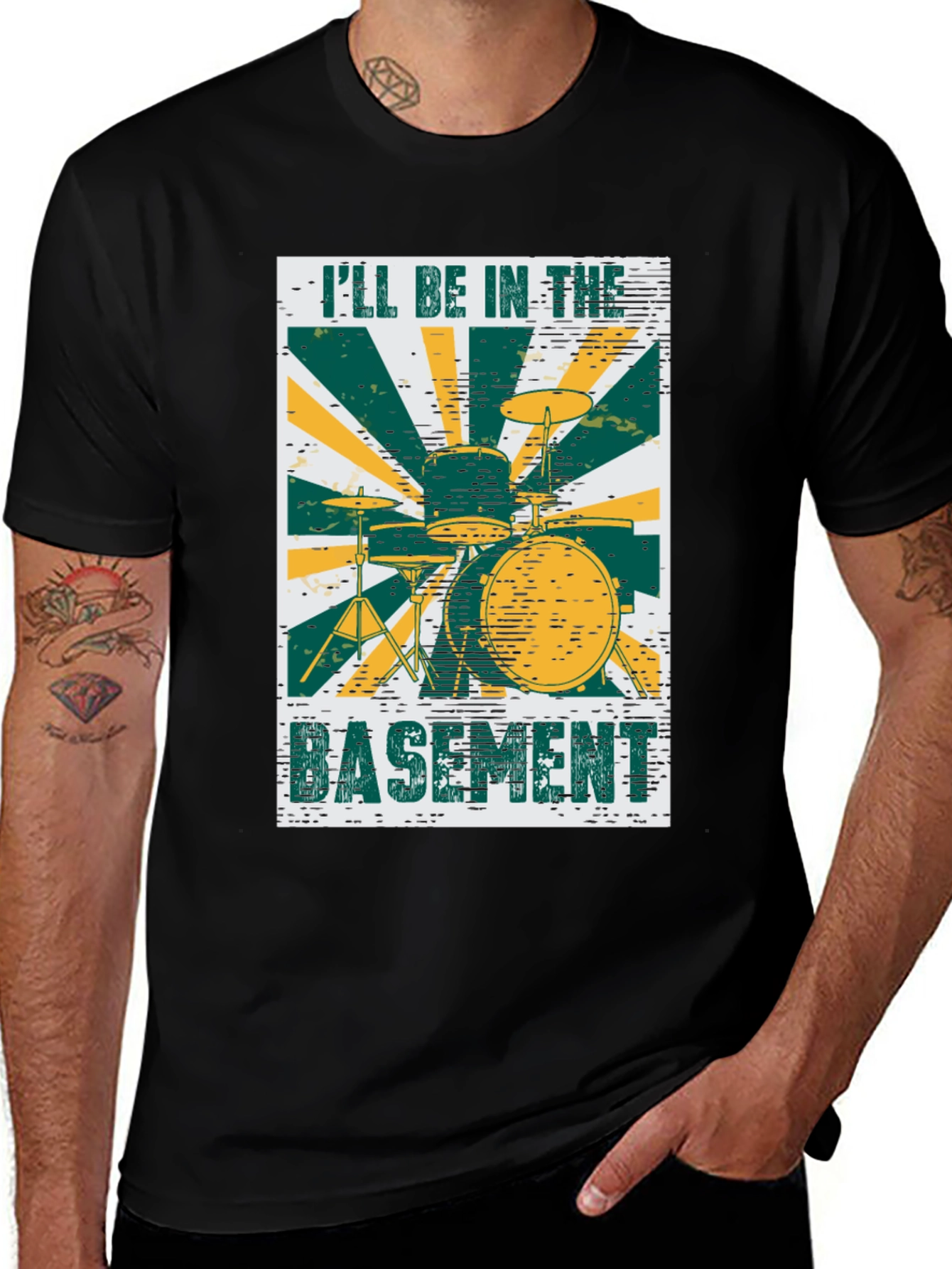 Drum Set Basement Tee