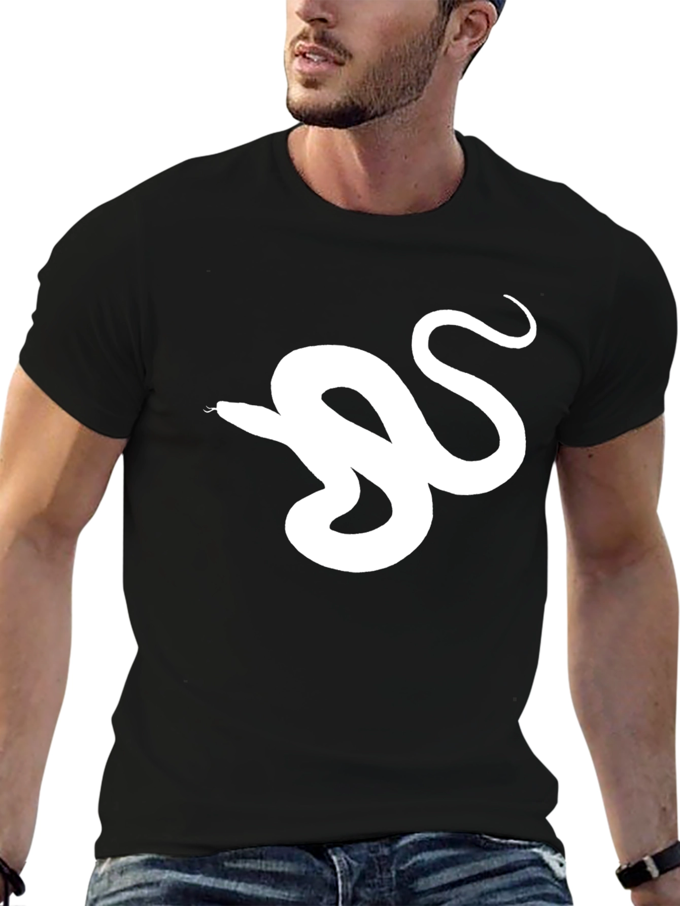 Black Snake Graphic T-Shirt