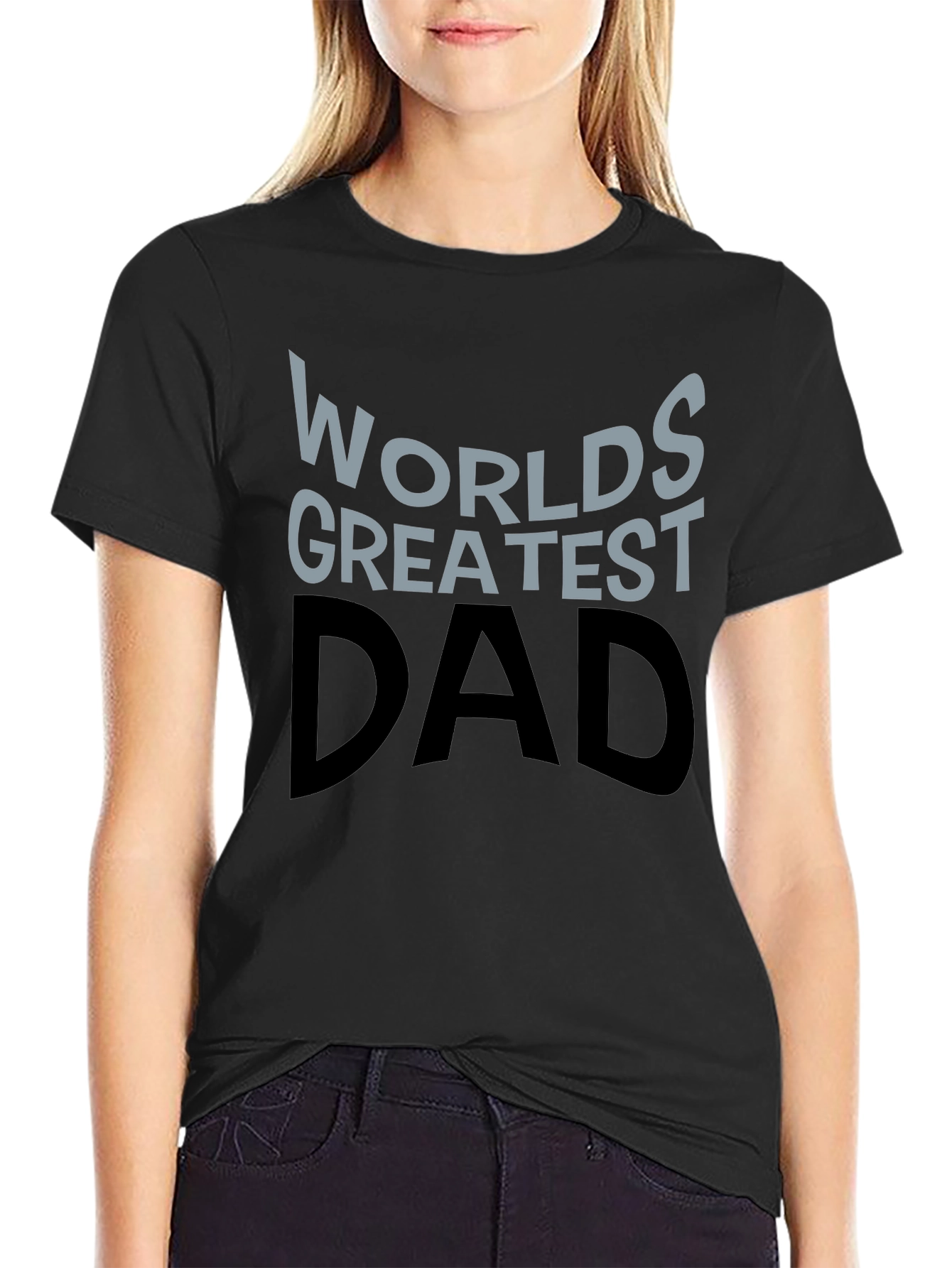 Worlds Greatest Dad T-Shirt - Black