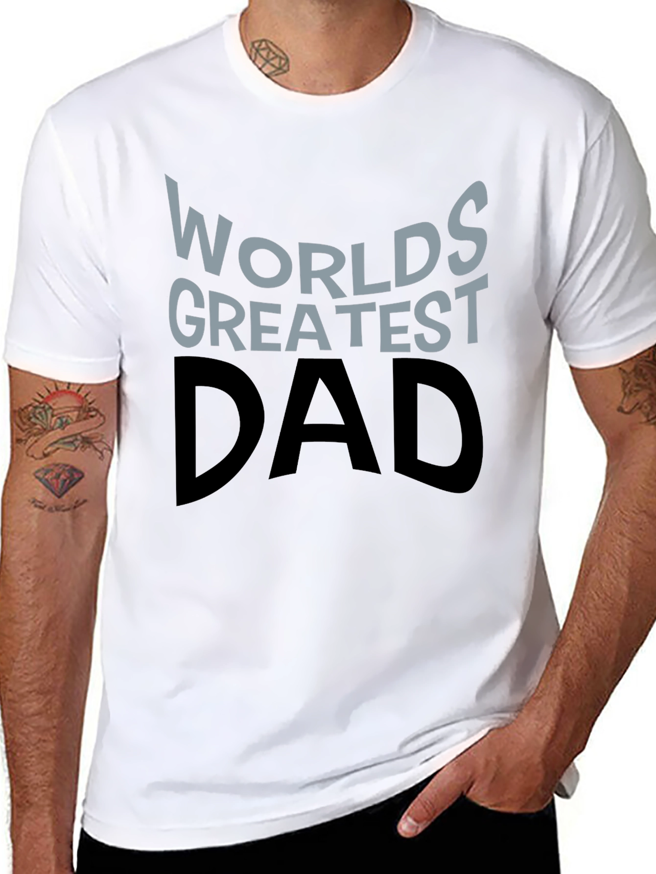 Worlds Greatest Dad T-Shirt - Black