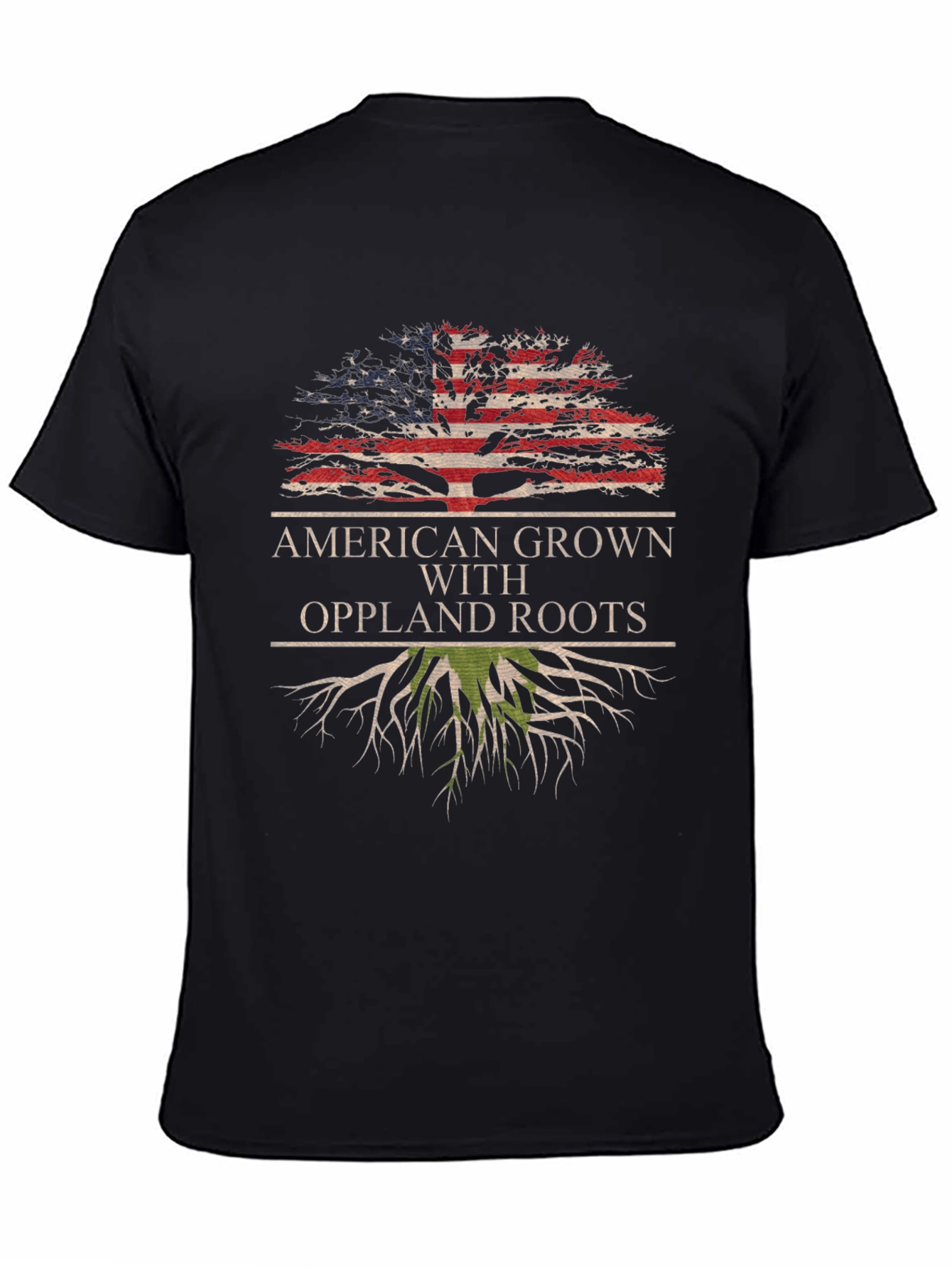 American Grown Oppland Roots Tree T-Shirt