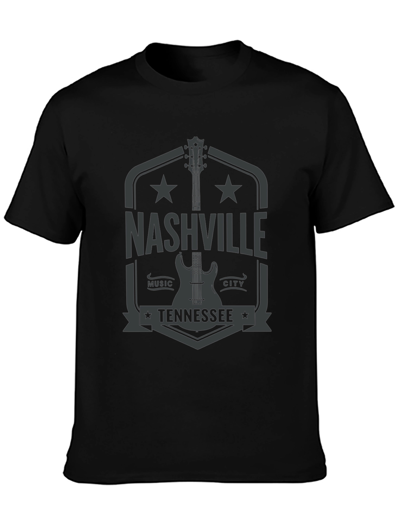 Nashville Tennessee Guitar Music City T-Shirt