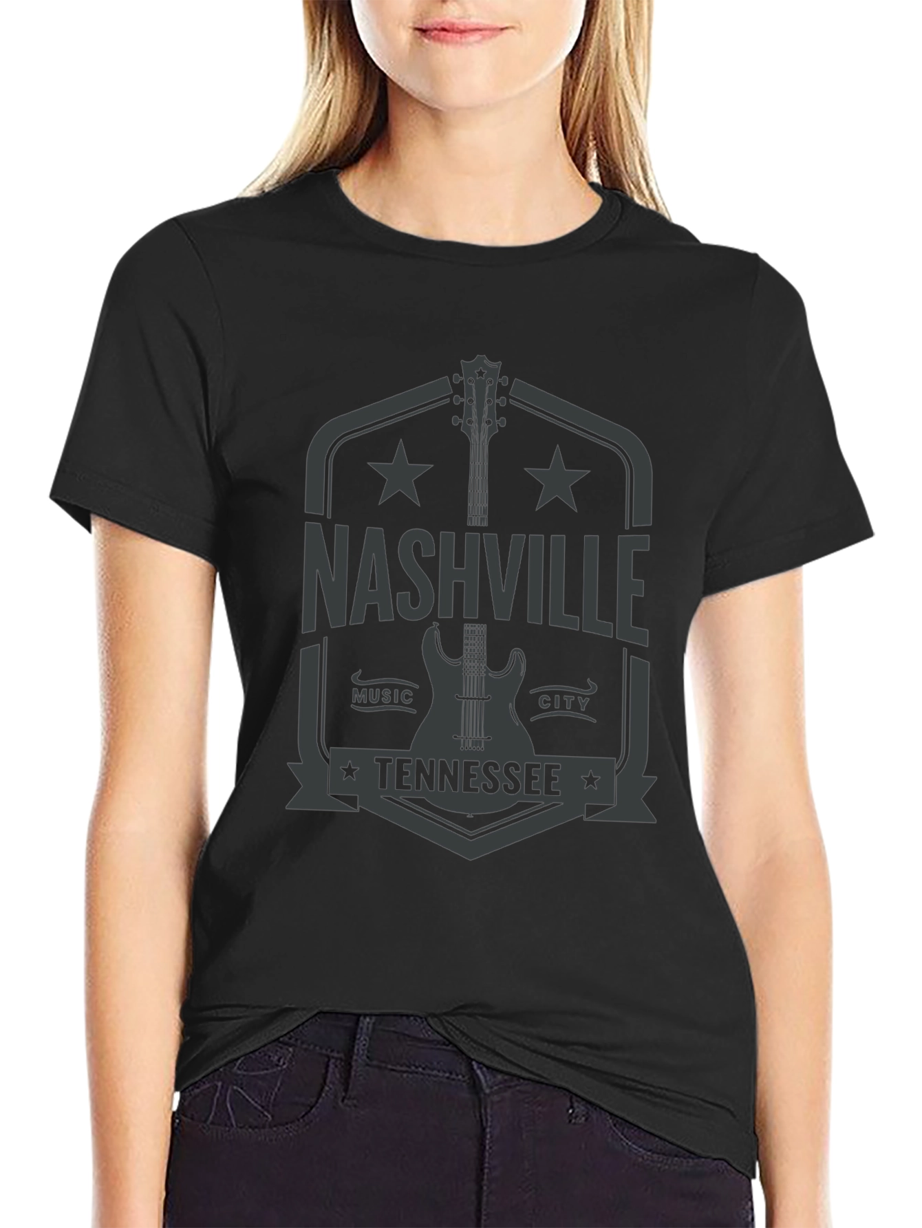 Nashville Tennessee Guitar Music City T-Shirt
