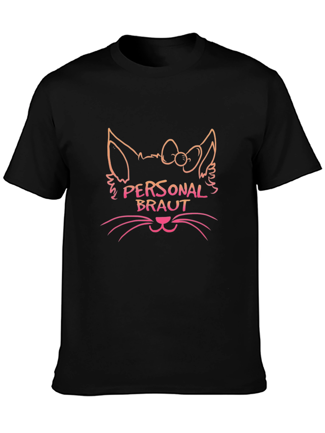 Personal Braut Cat Graphic T-Shirt
