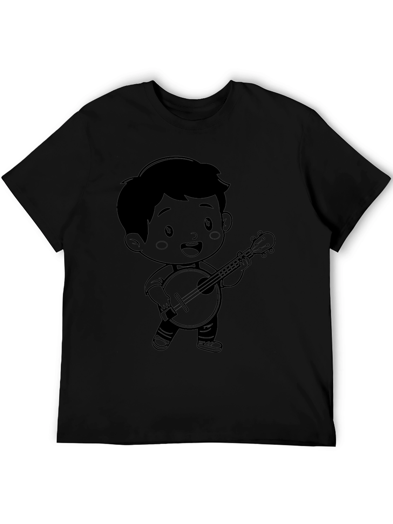 Cartoon Musician Graphic Tee