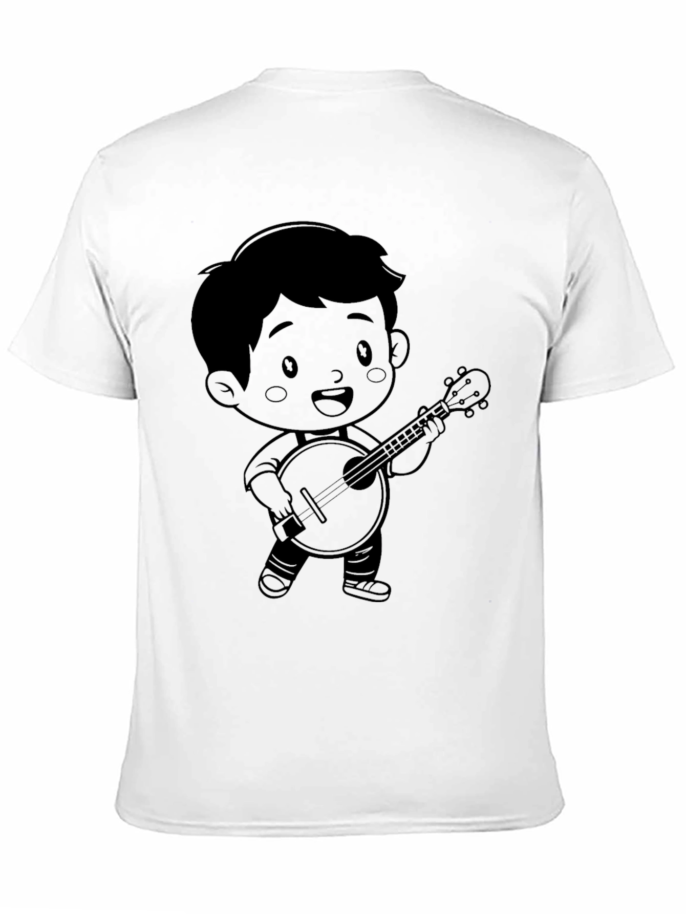 Cartoon Musician Graphic Tee