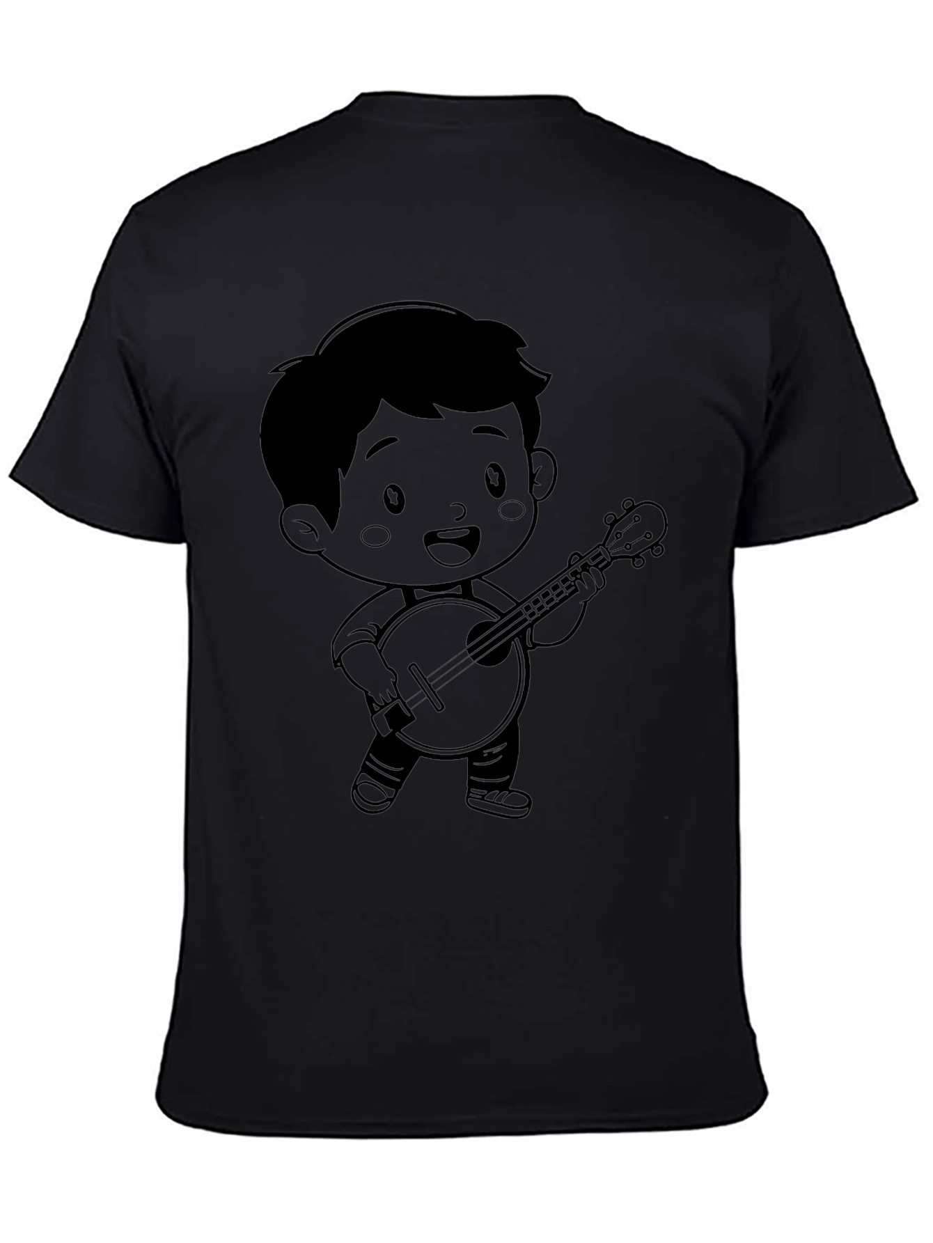 Cartoon Musician Graphic Tee