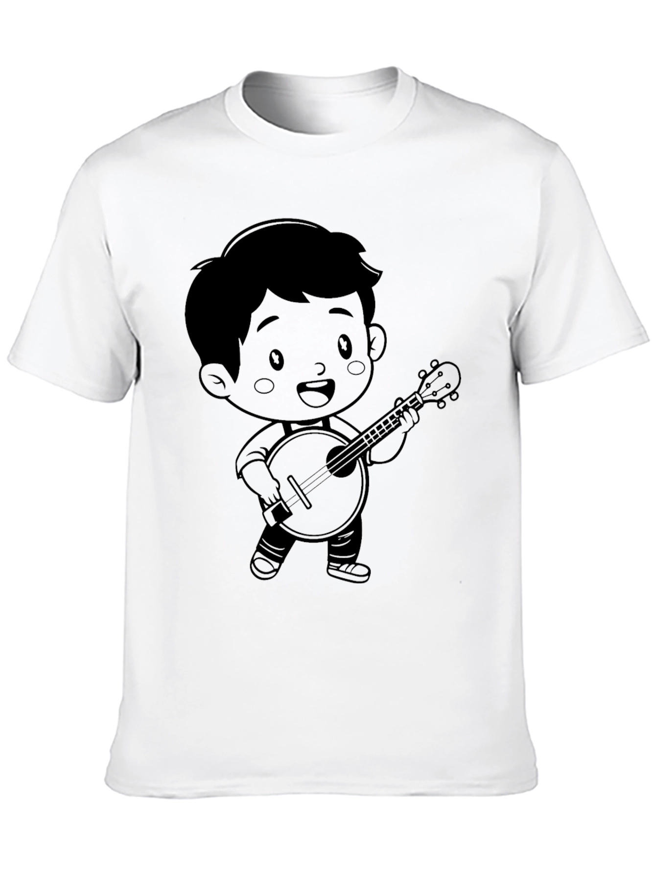 Cartoon Musician Graphic Tee