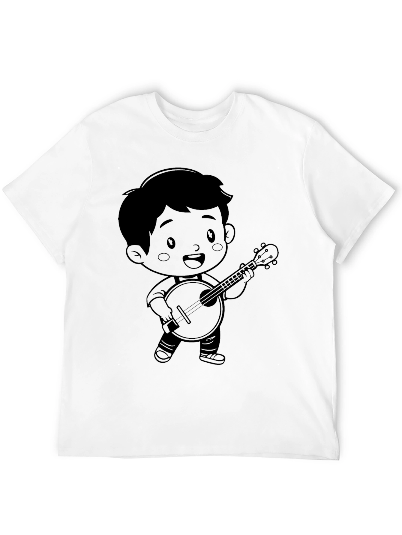 Cartoon Musician Graphic Tee