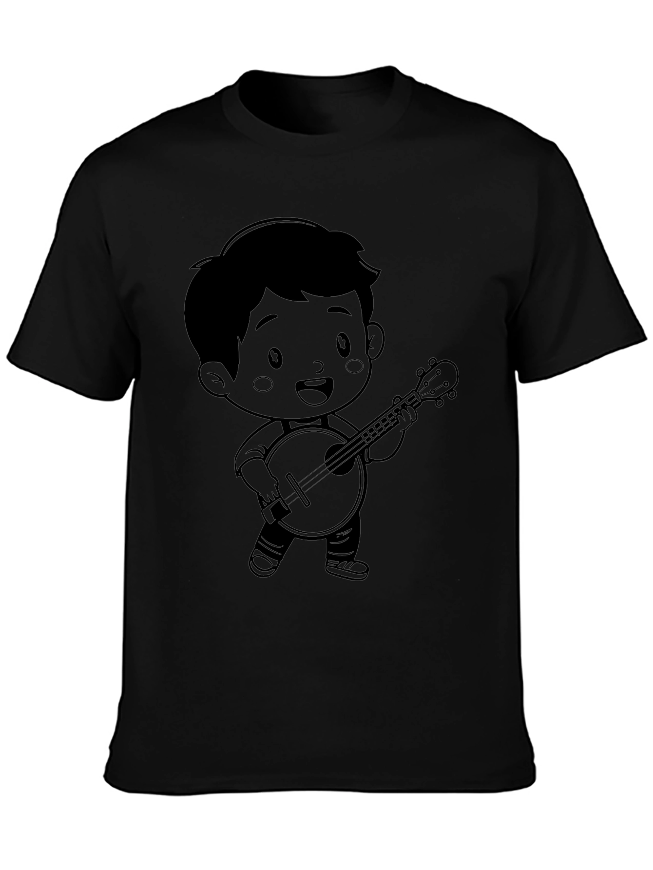 Cartoon Musician Graphic Tee