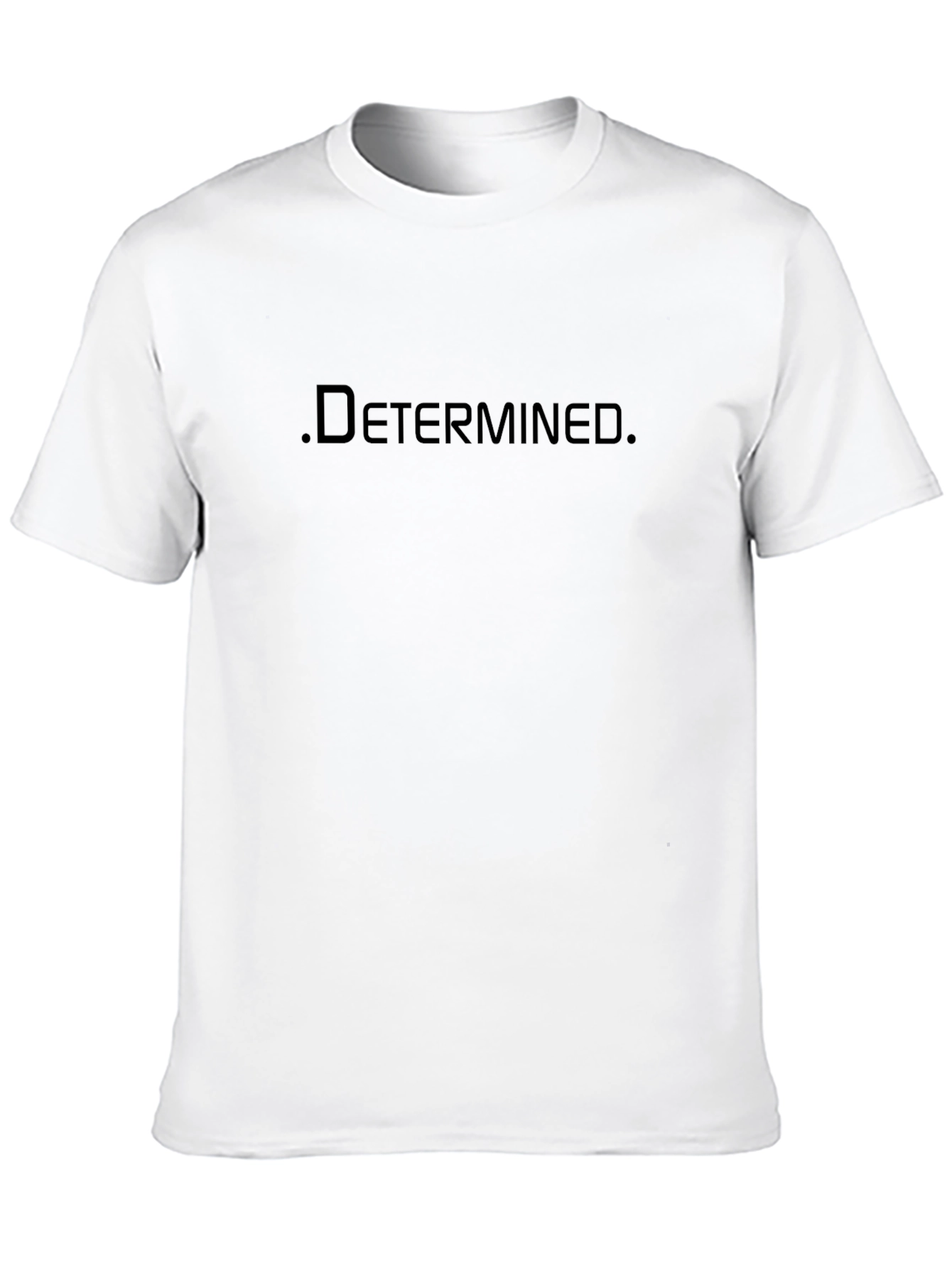 Determined Black T-Shirt - Motivational Style
