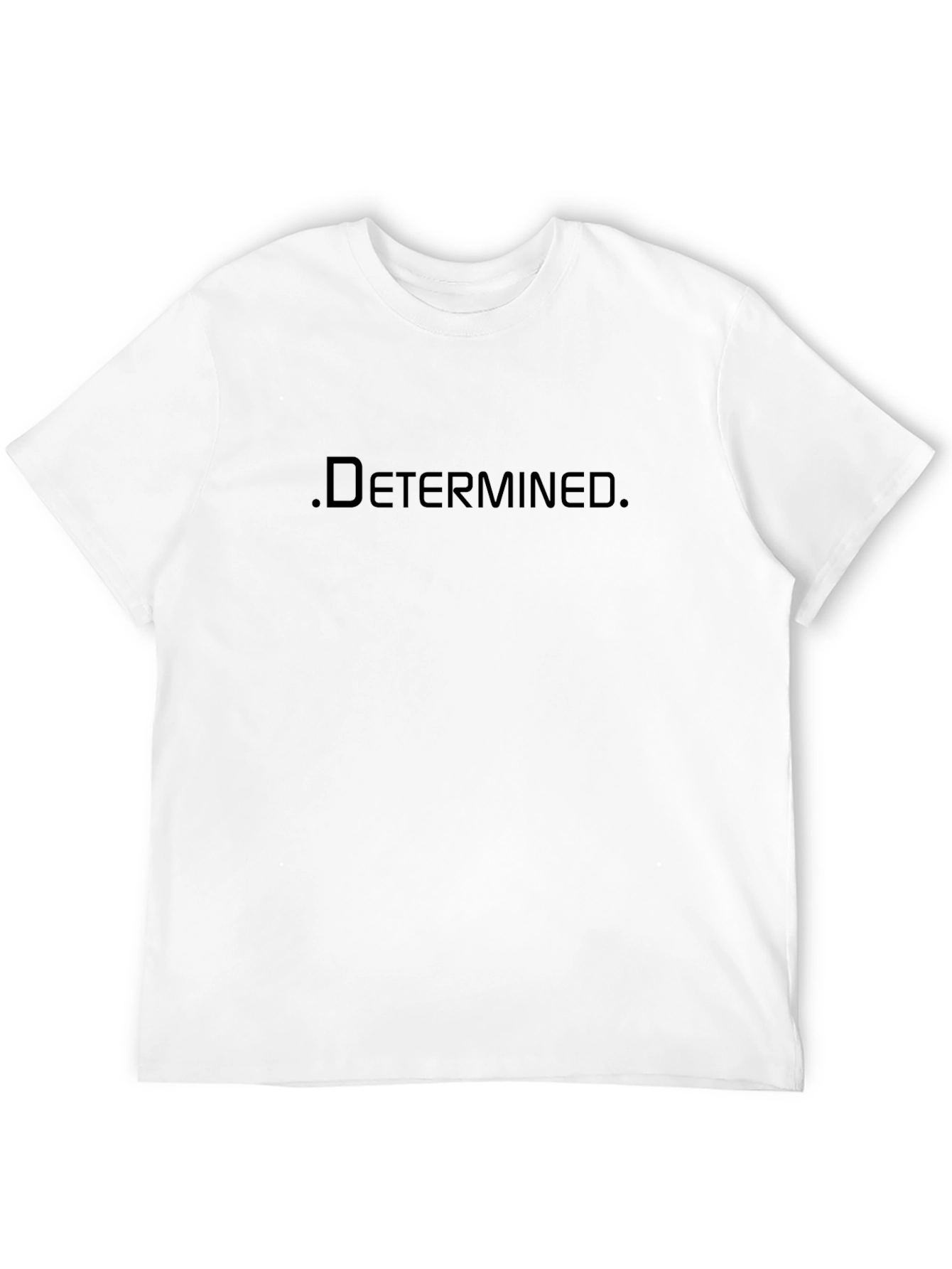 Determined Black T-Shirt - Motivational Style