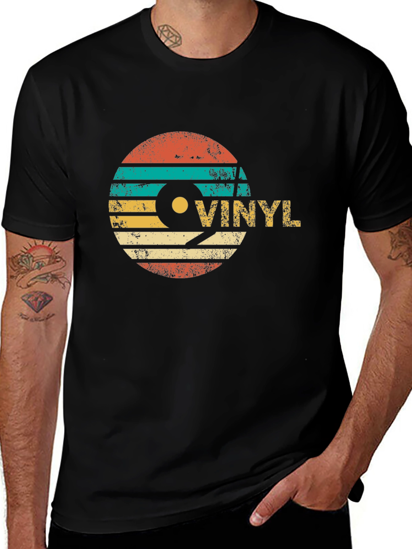 Retro Vinyl Record T-Shirt