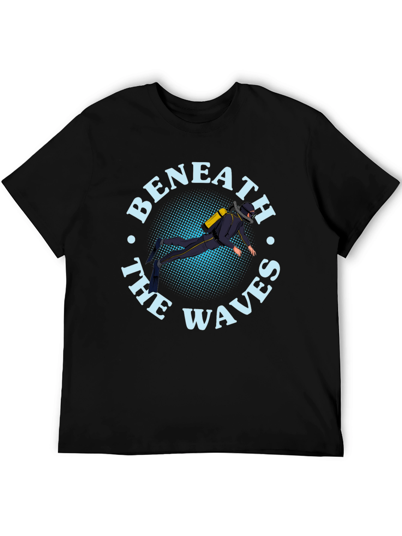 Beneath the Waves Diver Graphic T-Shirt