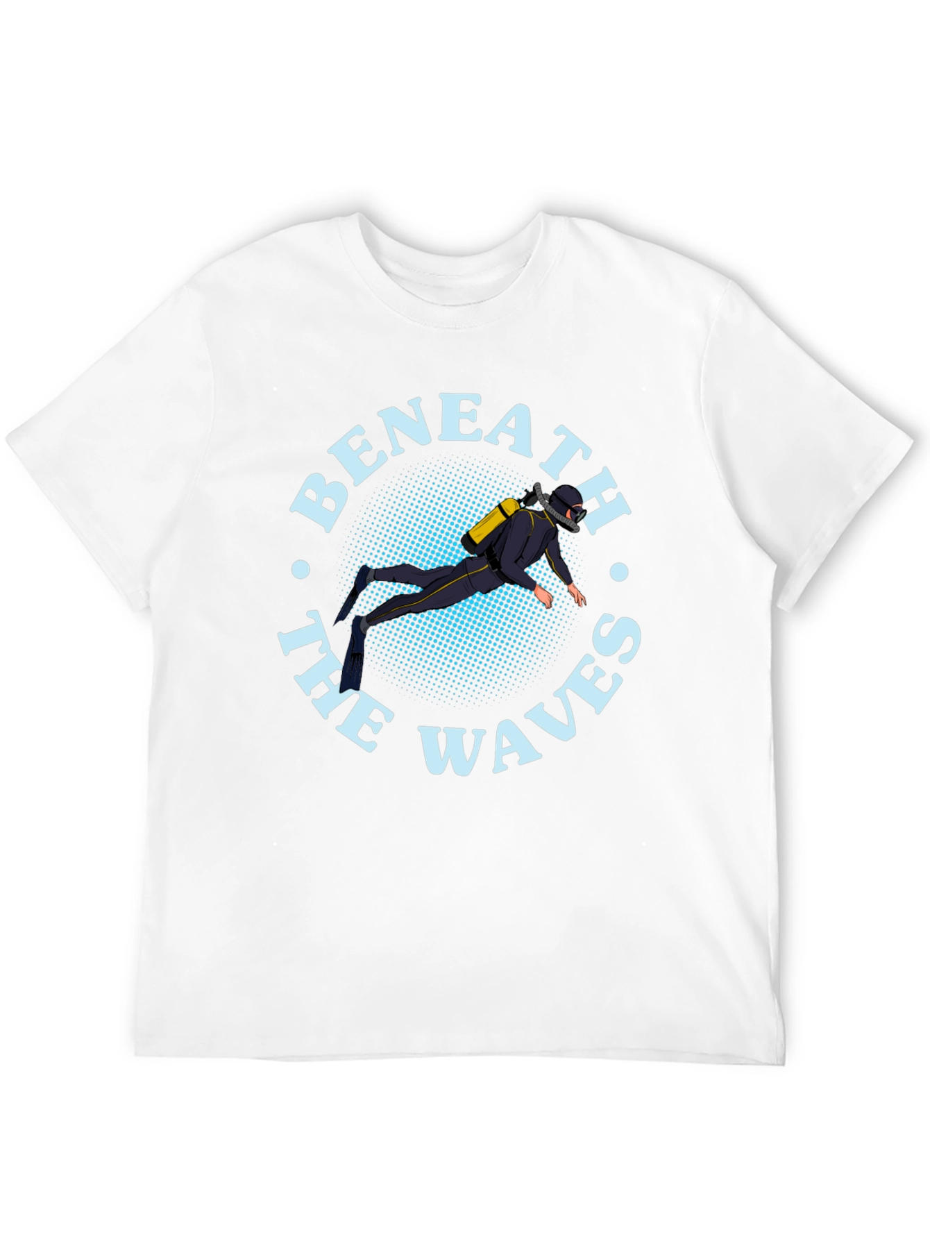 Beneath the Waves Diver Graphic T-Shirt