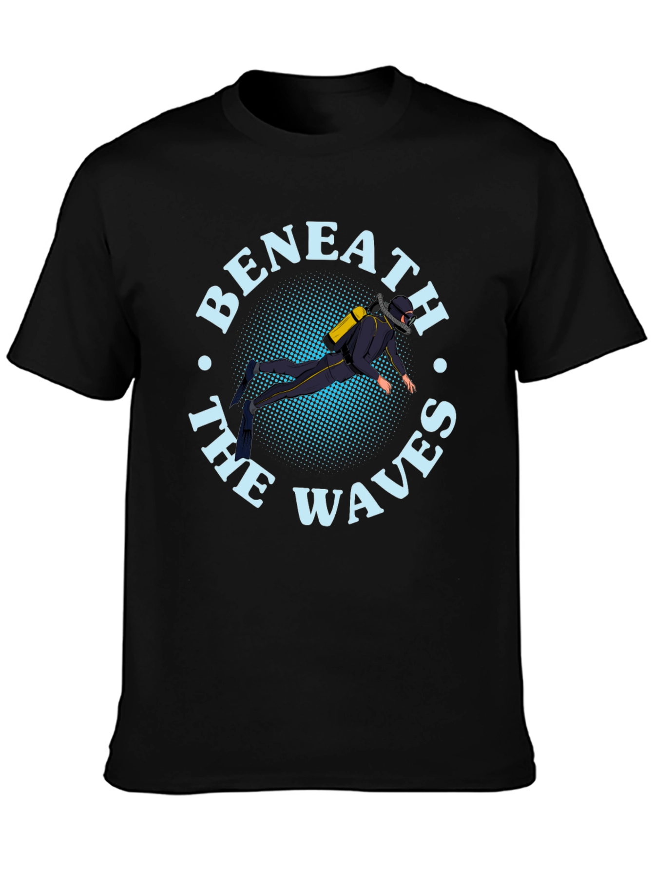 Beneath the Waves Diver Graphic T-Shirt