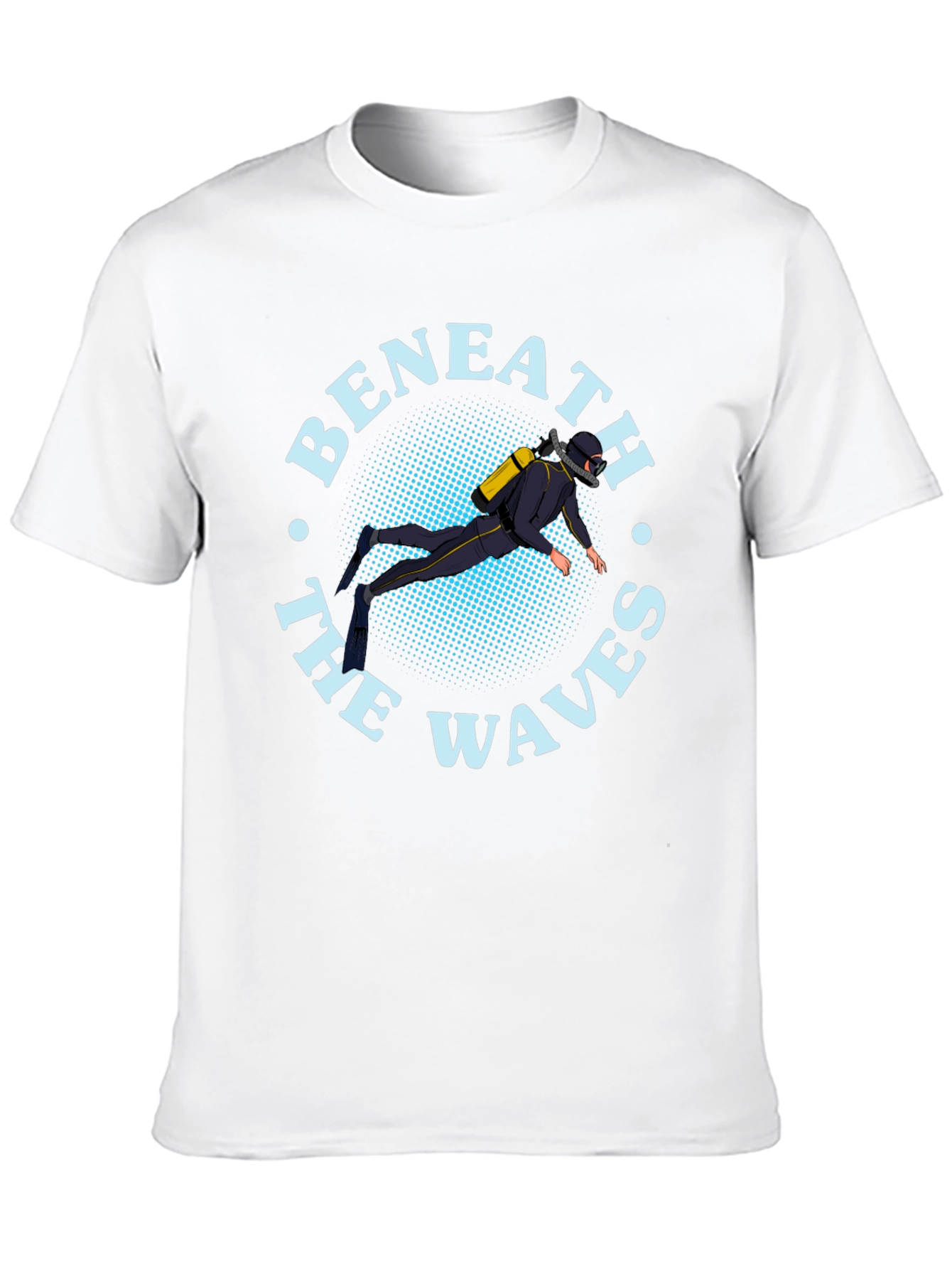 Beneath the Waves Diver Graphic T-Shirt