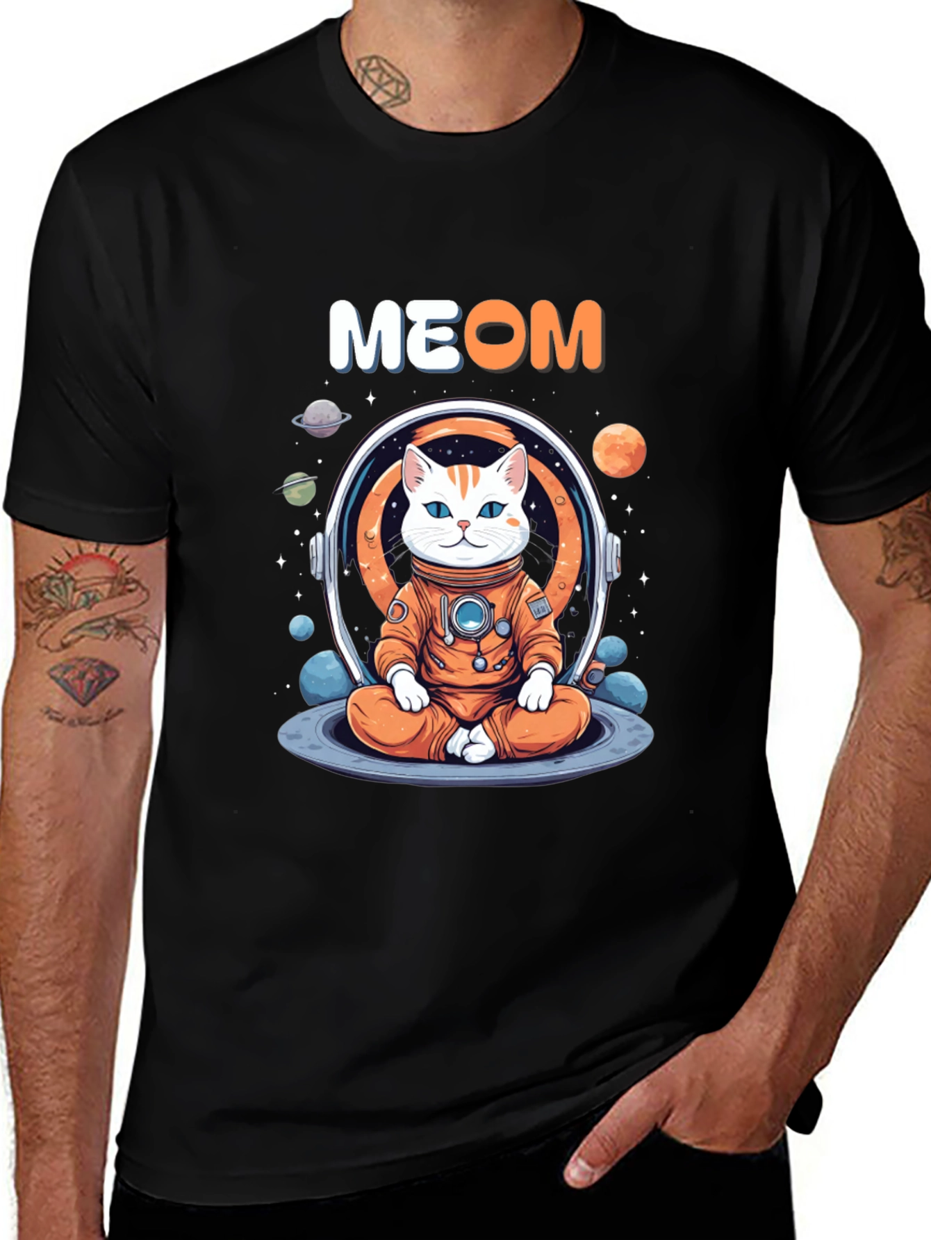 Meow Astronaut Cat T-Shirt