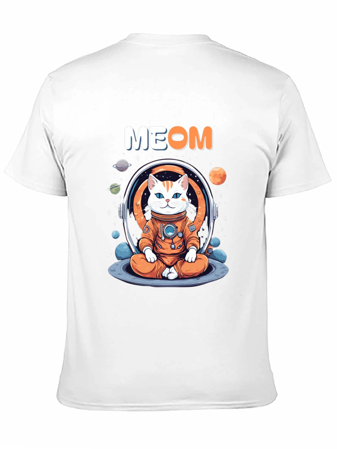 Meow Astronaut Cat T-Shirt