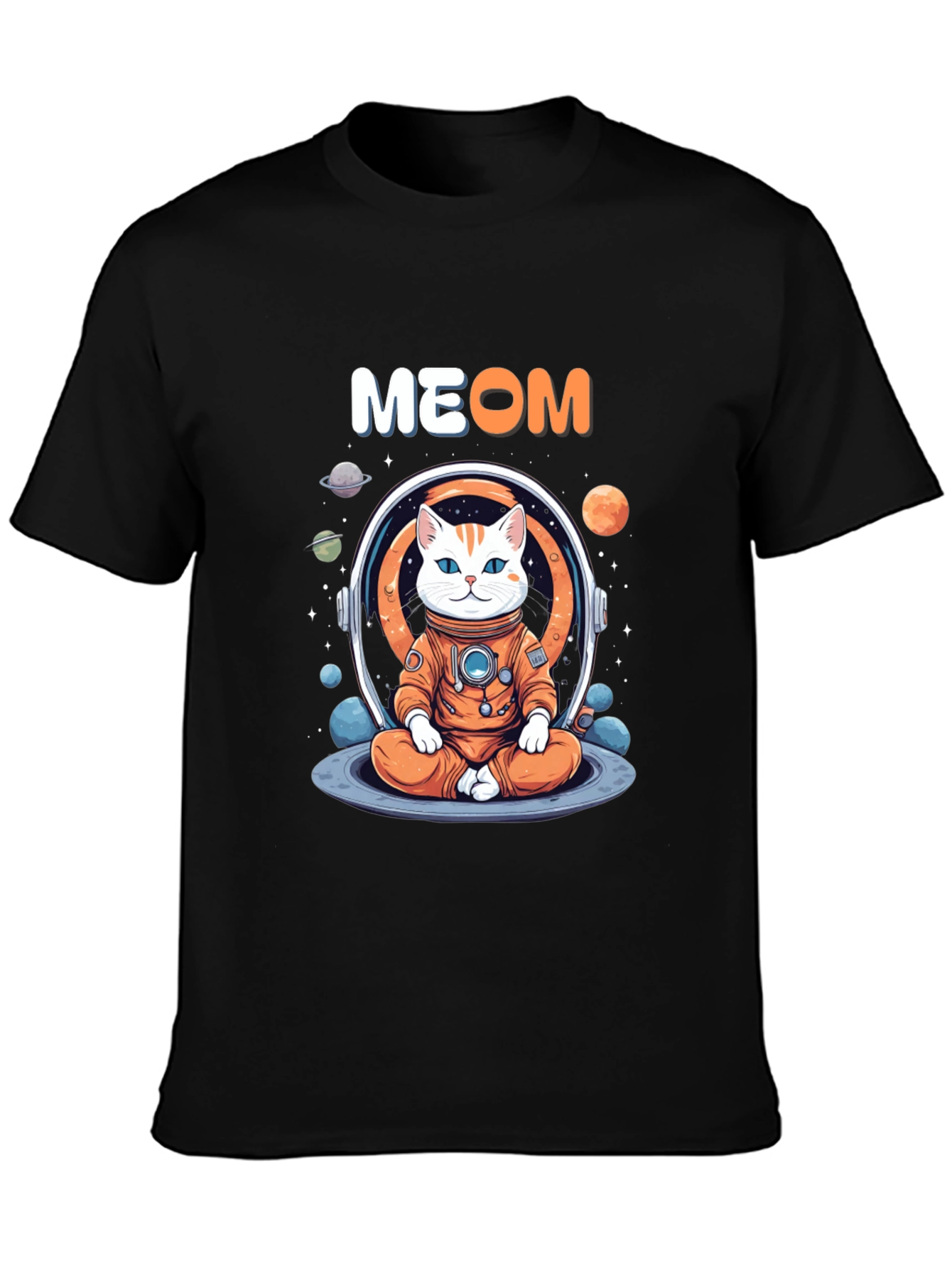 Meow Astronaut Cat T-Shirt