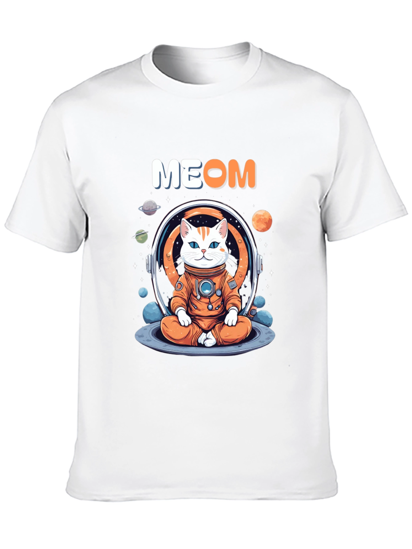Meow Astronaut Cat T-Shirt
