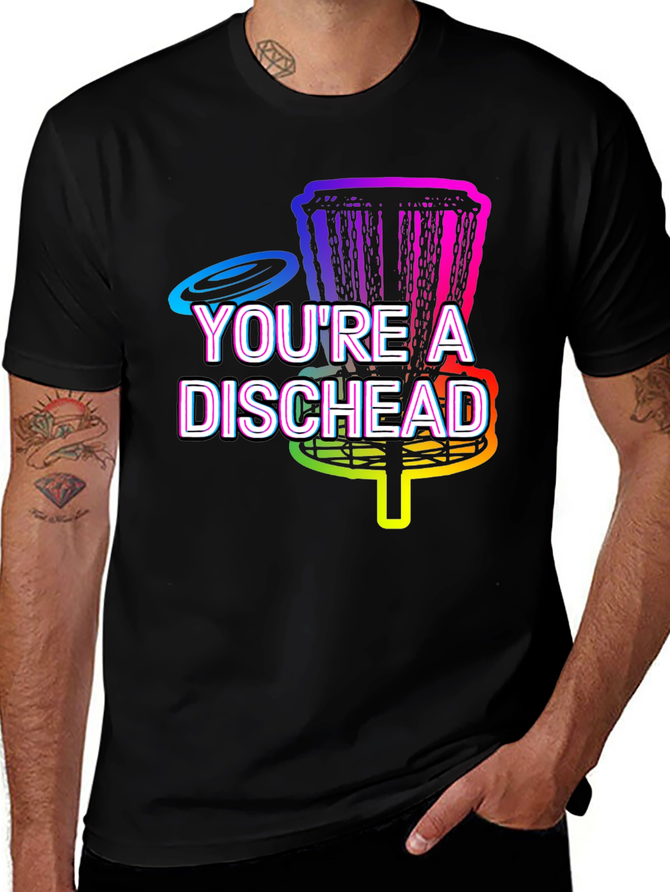 Youre A Dischead Disc Golf T-Shirt