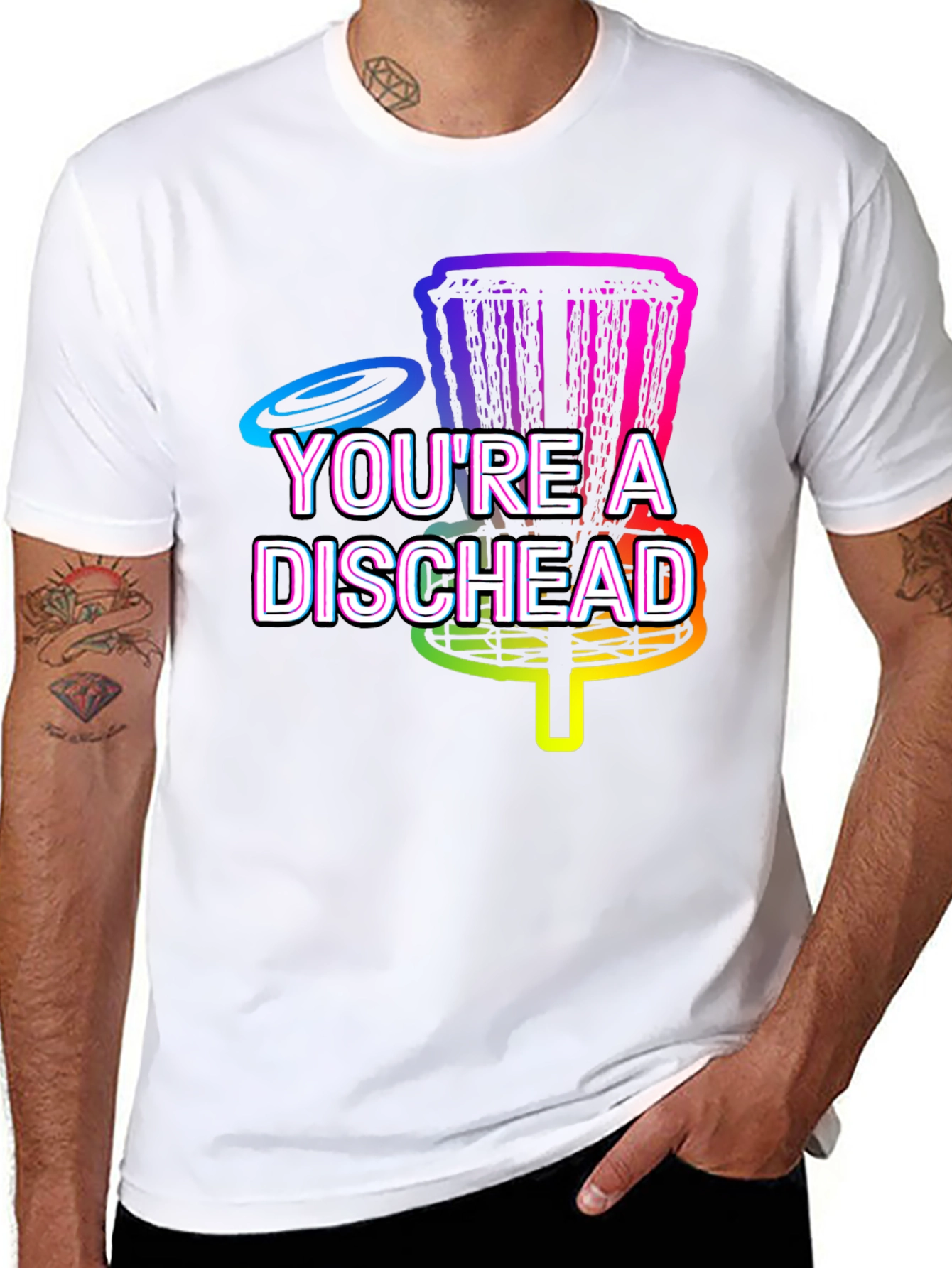 Youre A Dischead Disc Golf T-Shirt
