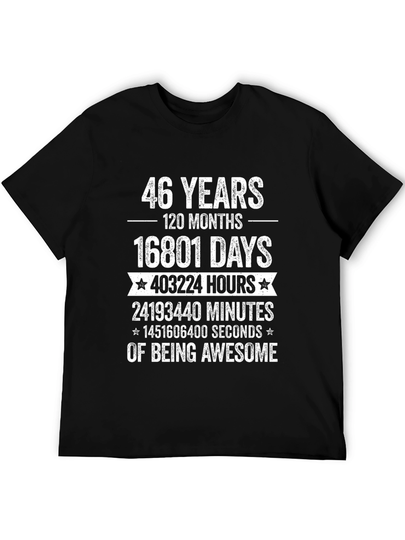 46 Years of Being Awesome T-Shirt - Birthday Gift