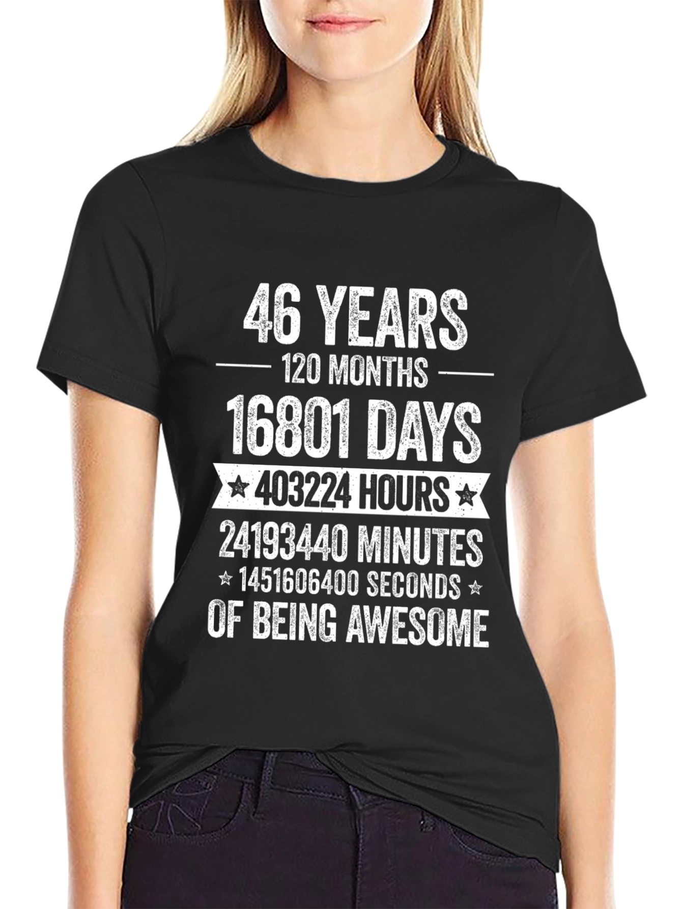 46 Years of Being Awesome T-Shirt - Birthday Gift